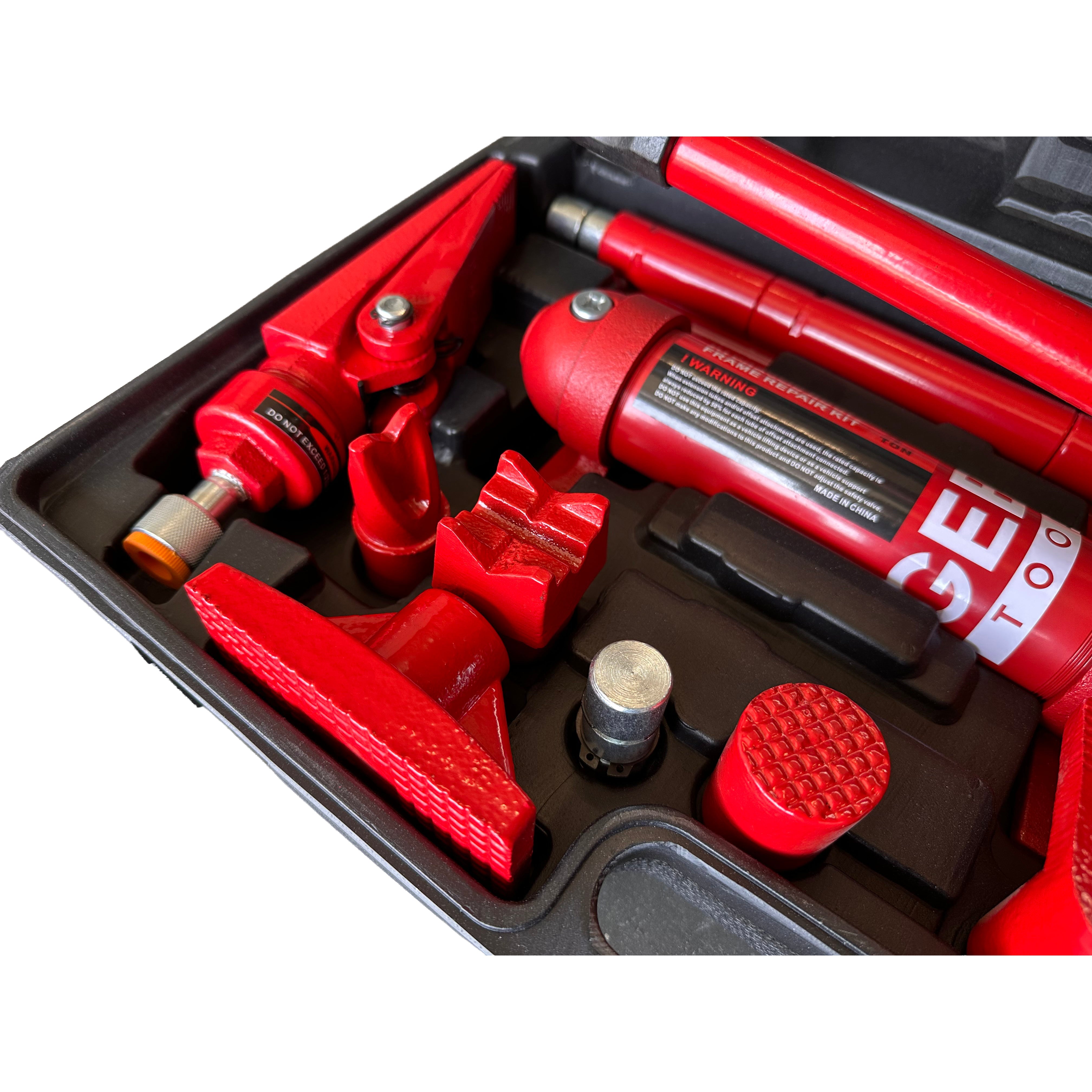 Kit per la raddrizzatura e la rimozione delle ammaccature della carrozzeria, kit per riparazione carrozzeria, idraulico, 4 t, Gebo Tools