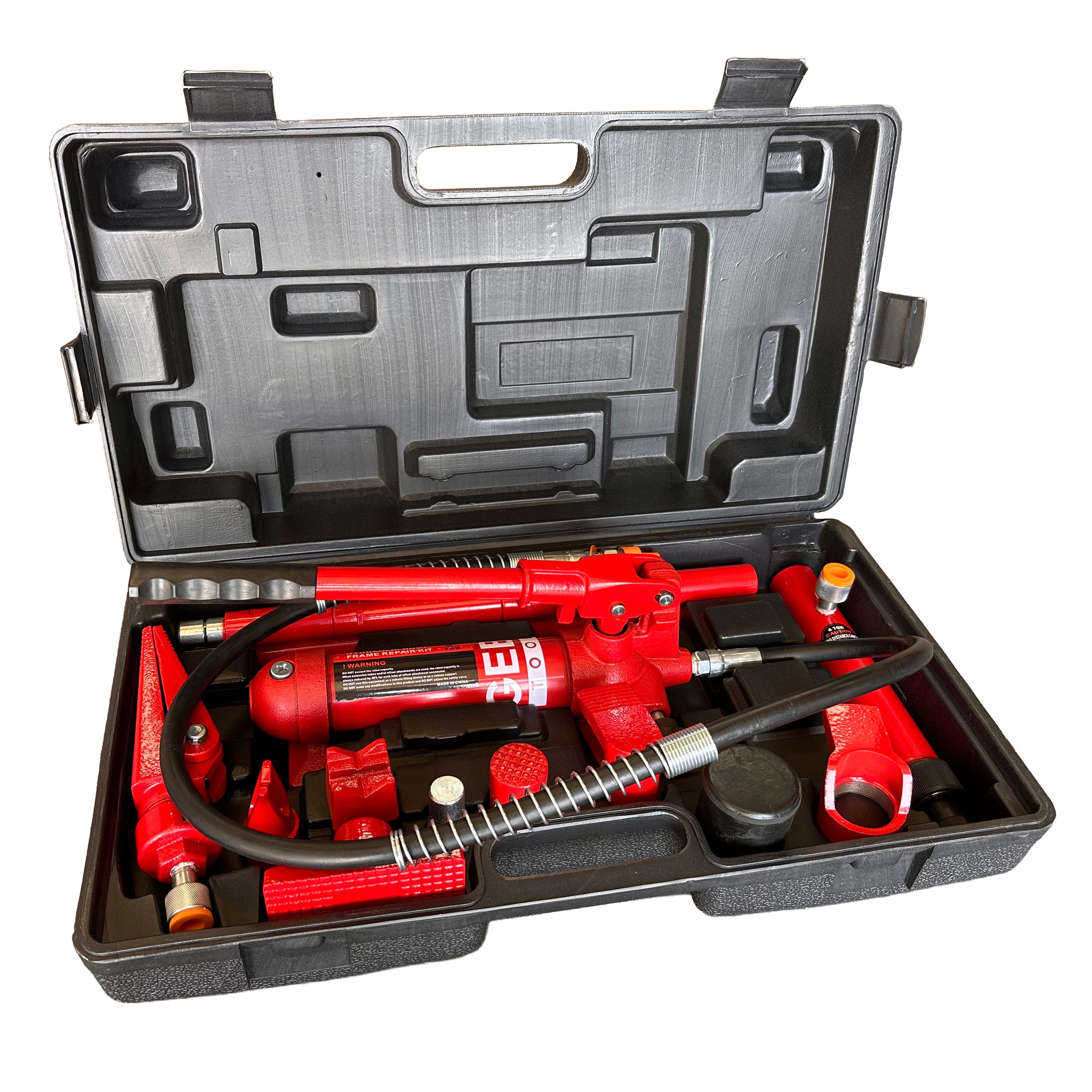 Kit per la raddrizzatura e la rimozione delle ammaccature della carrozzeria, kit per riparazione carrozzeria, idraulico, 4 t, Gebo Tools