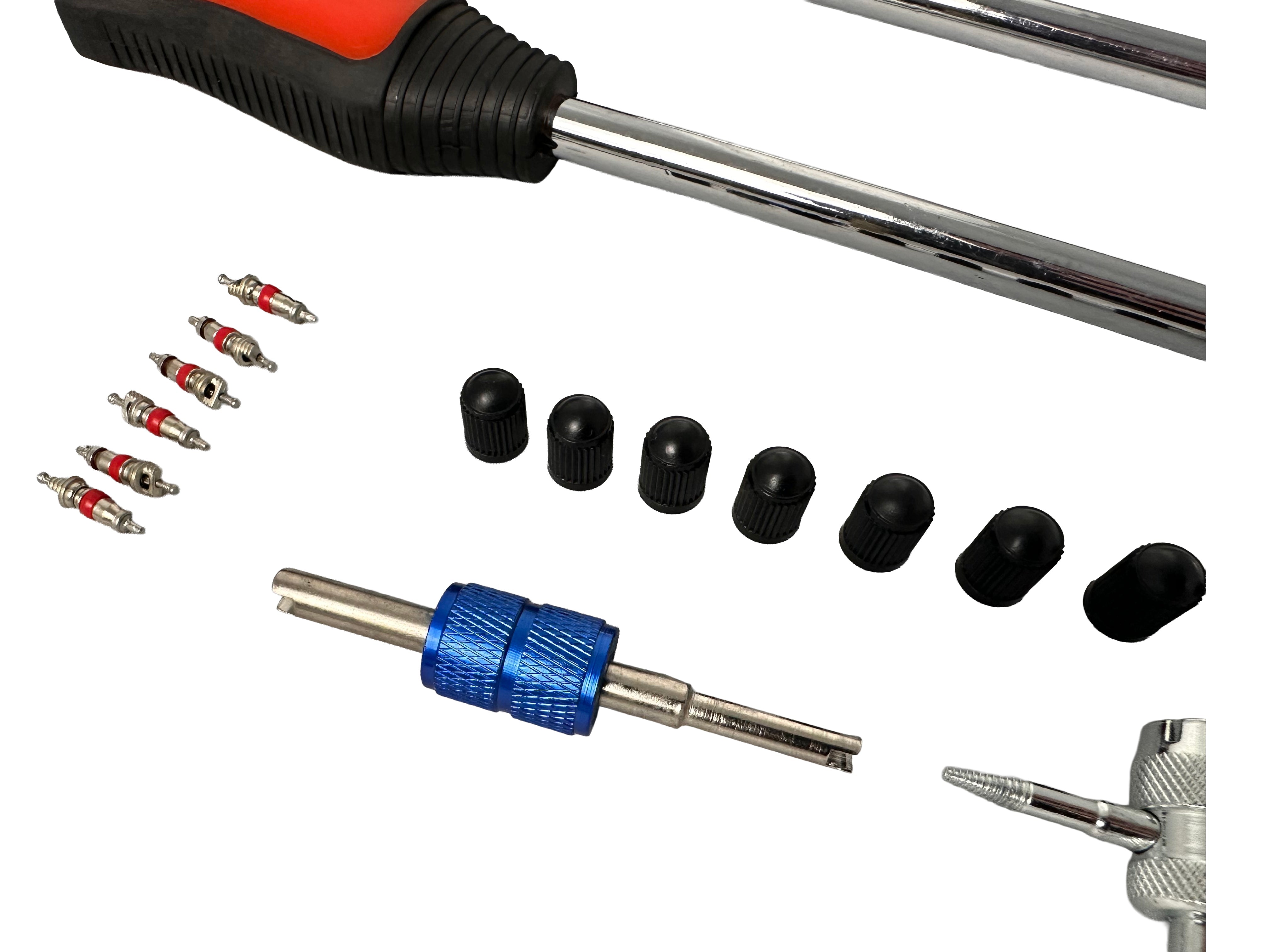 Leva a cucchiaio in acciaio kit, leva di montaggio per pneumatici, set leve smontagomme con 3 cerchioni protettivi, per cambio dei pneumatici moto e biciclette, 22 pezzi Gebo Tools