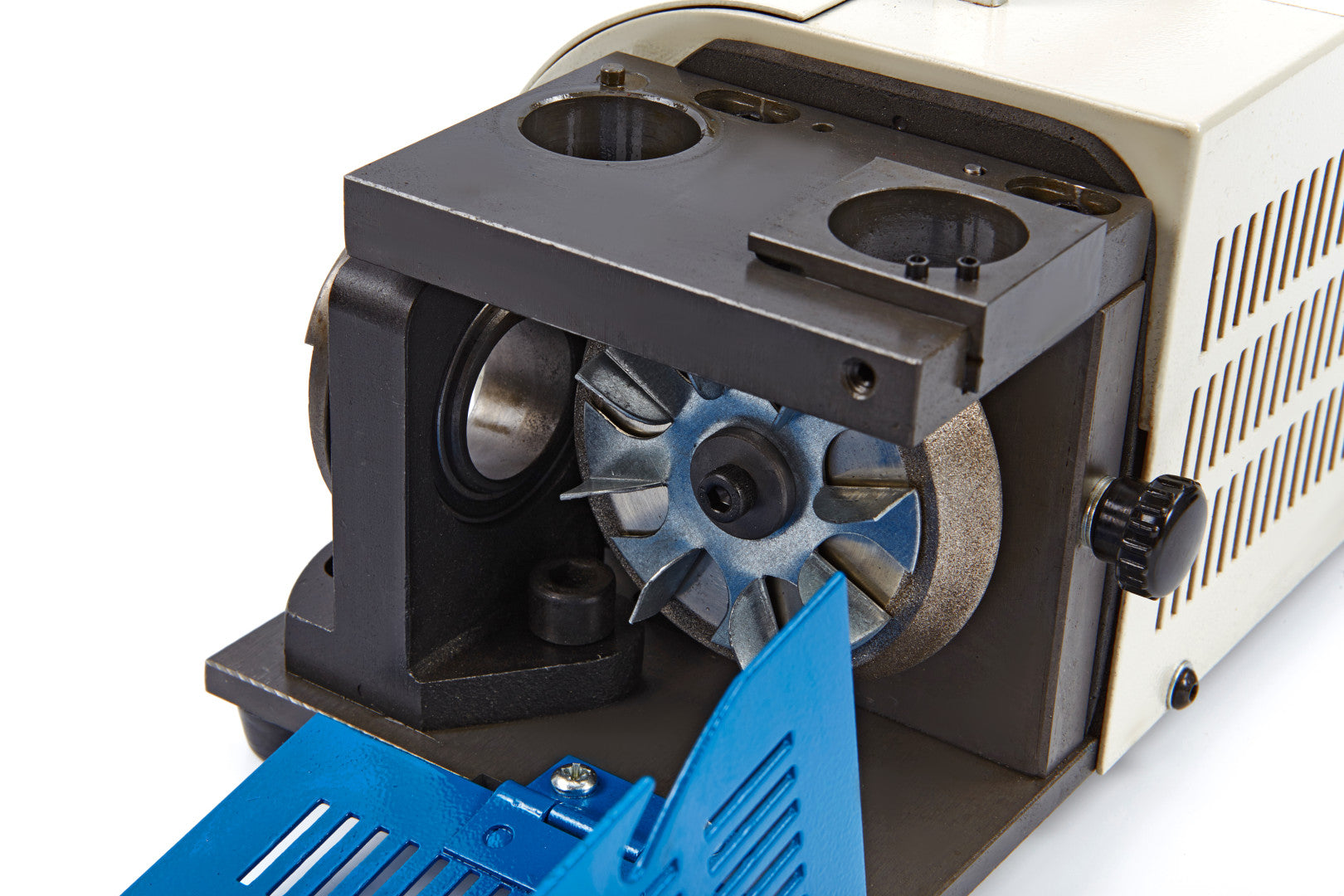 Affilatrice per punte da trapano, affilatrice per punte da trapano da 2-13 mm, angolo di rilievo del labbro e angolo di 90°-140°, affilapunte portatile con 11 pinze, ruota CBN, modello 2