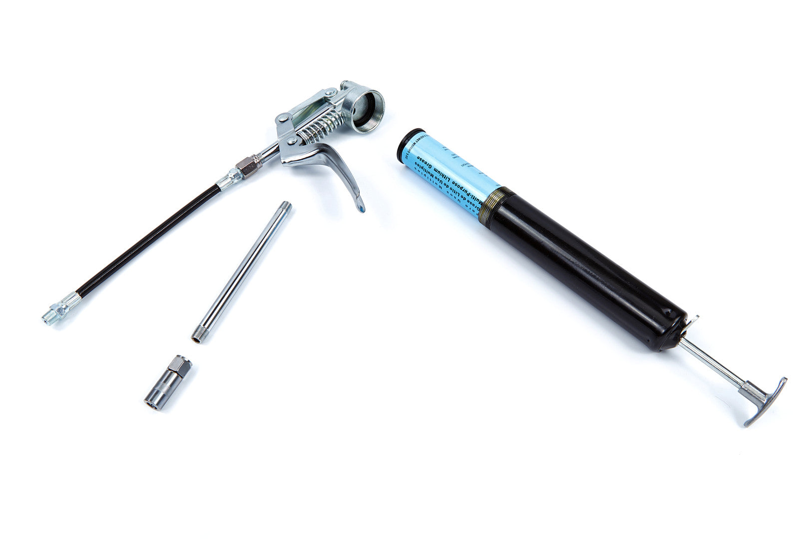 Kit testina ingrassatore professionale – set accessori con accoppiatore rapido, tubo flessibile 20 cm, testina ingrassatore, ugello sottile, ingrassatore 120 ml