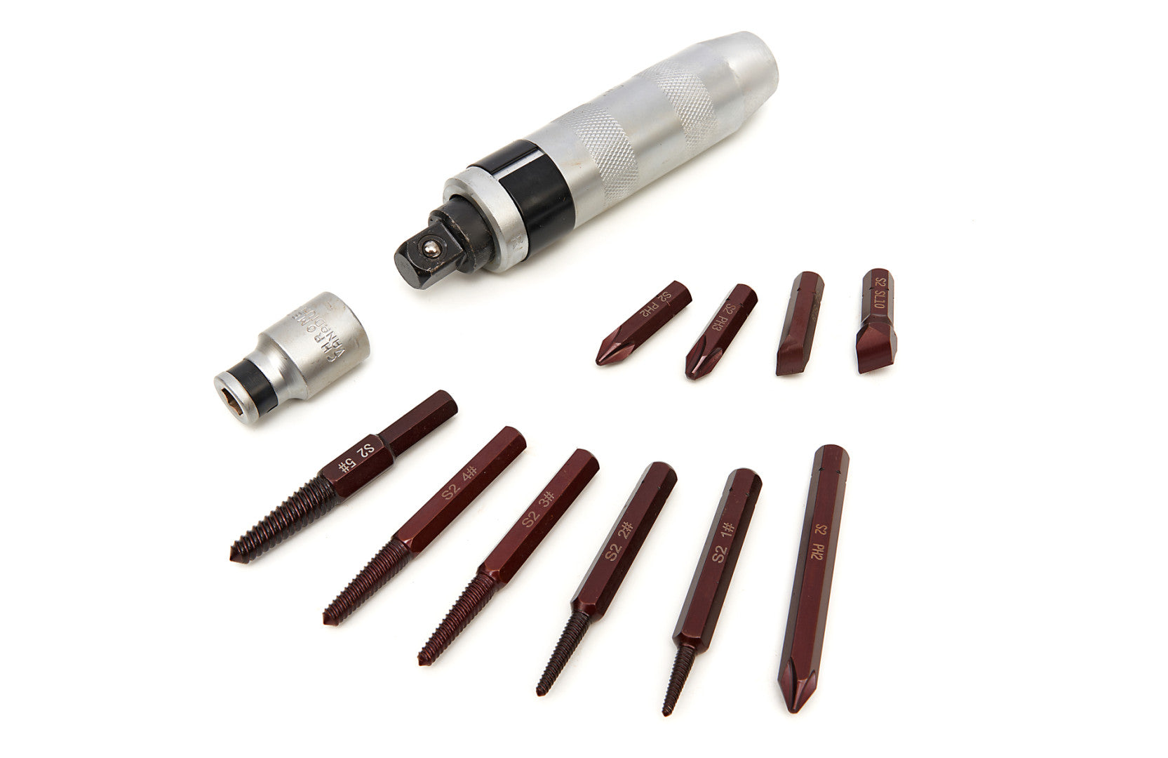 13pz 1/2" Set di cacciavite a percussione con intaglio a croce, avvitatore ad impulsi, cacciavite ad impulsi, kit giravite a percussione-a impatto, impugnatura a mano, impugnatura per impieghi gravosi