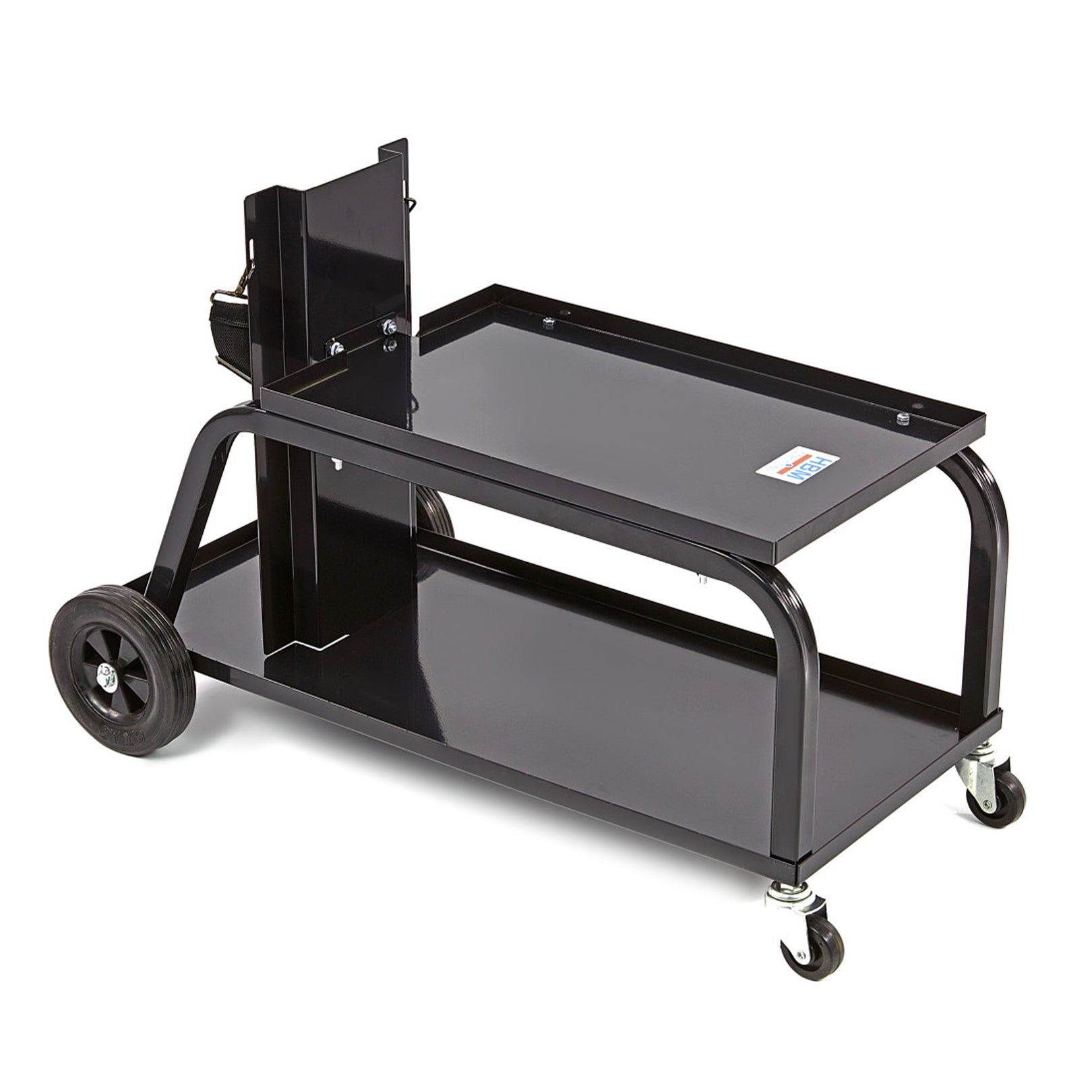 Carrello metallico per saldatura, trasporto saldatrice con ruote carico massimo 45 kg, stazione mobile per attrezzatura di saldatura da officina, HBM Machines Olanda