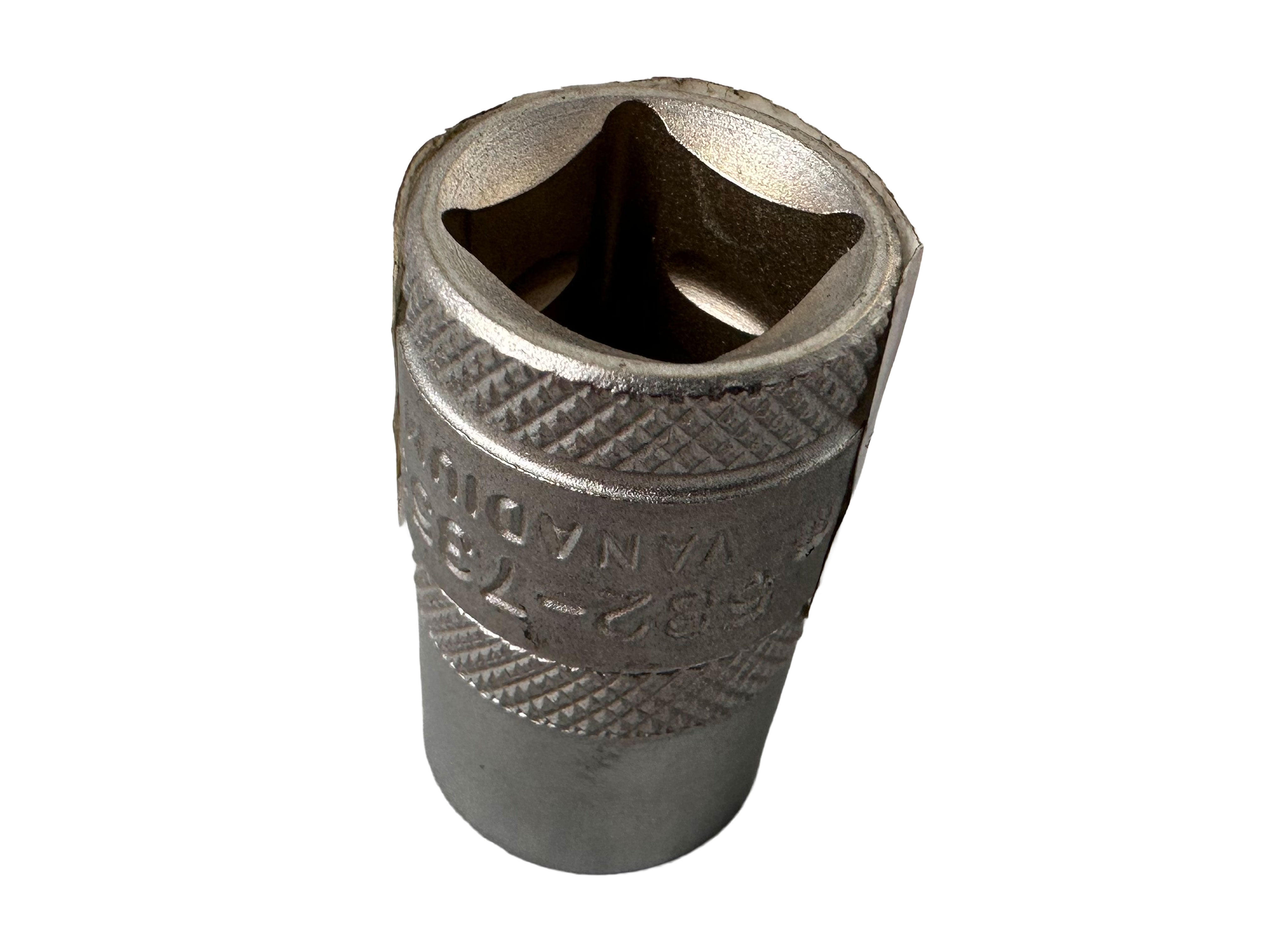 Chiave a bussola corta bi-esagonale da 1/2", 38 mm, inserto 15 mm