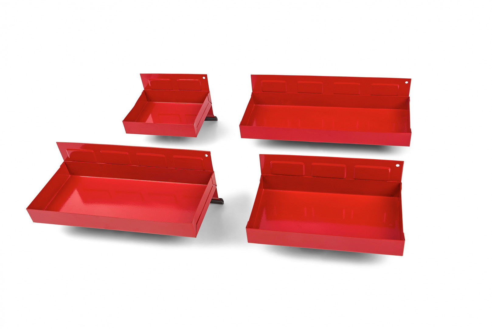 Carrello portautensili con 4 cassetti, cassetti con cuscinetti magnetici; 4 ruote, carrello porta attrezzi, rosso