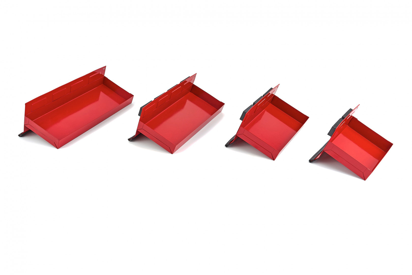 Carrello portautensili con 4 cassetti, cassetti con cuscinetti magnetici; 4 ruote, carrello porta attrezzi, rosso