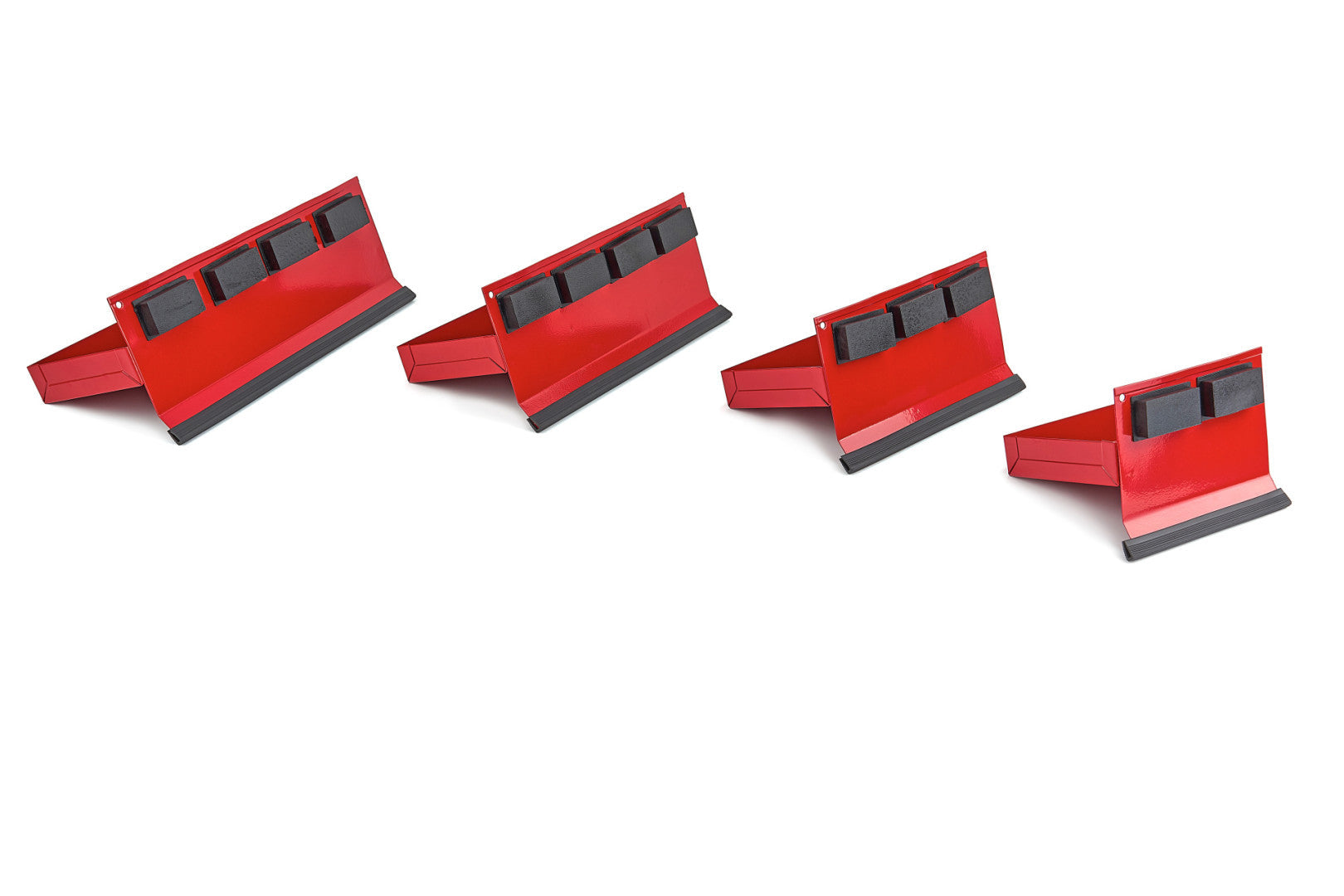 Carrello portautensili con 4 cassetti, cassetti con cuscinetti magnetici; 4 ruote, carrello porta attrezzi, rosso