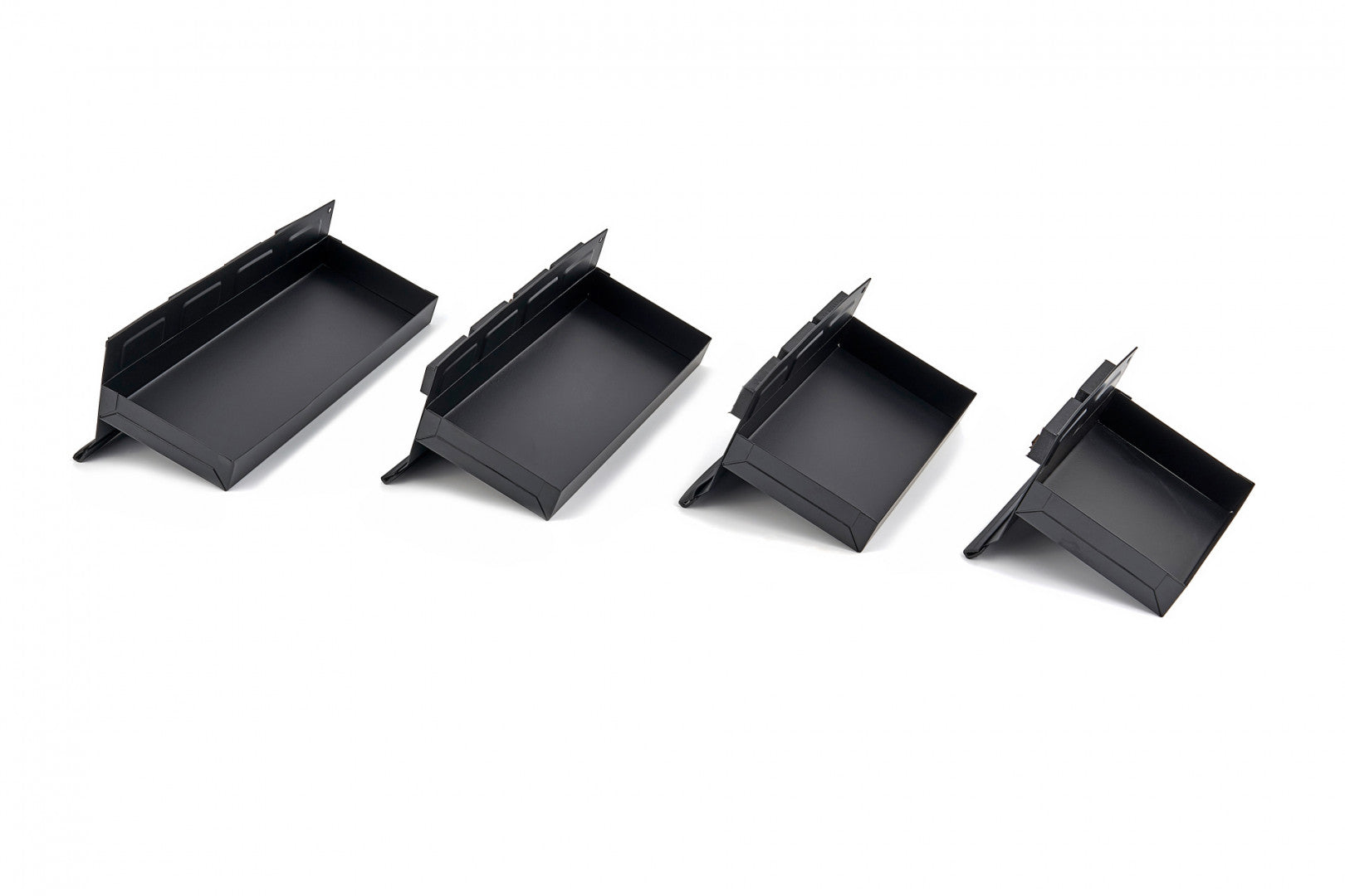 Porta attrezzi magnetico - portautensili - supporto per garage officina, 4 mensole magnetiche nere per armadio carrello portautensili HBM Olanda