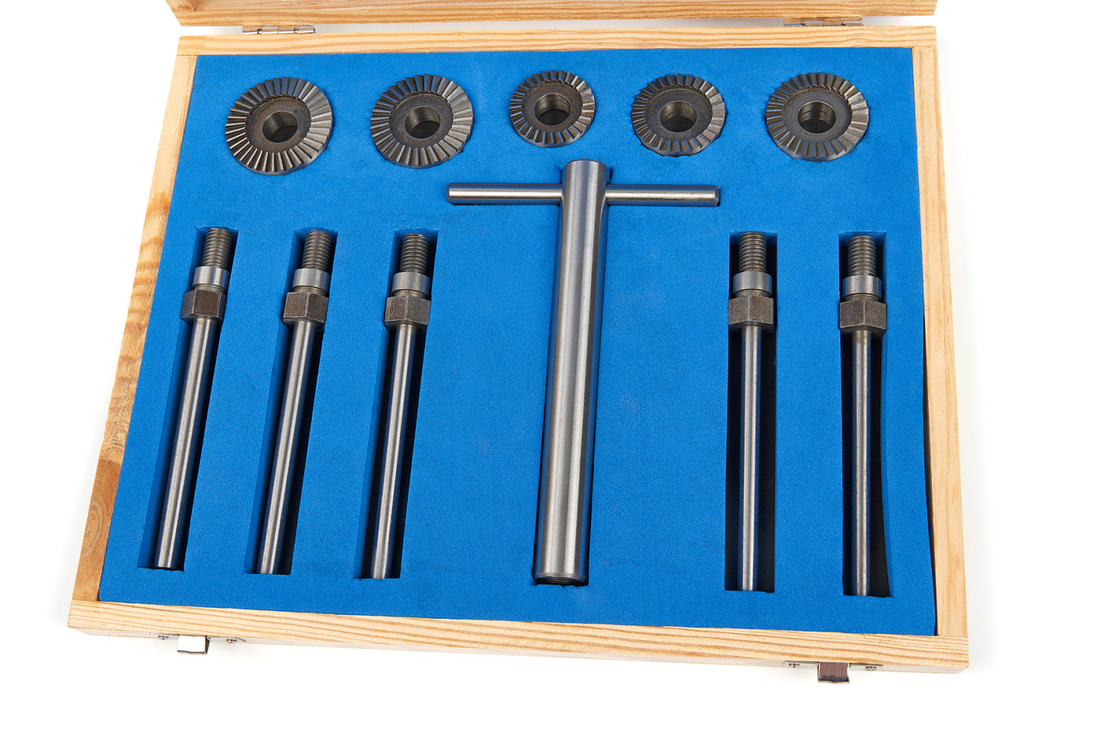Serie di frese per valvole, 5 pz., taglierina per sedi valvole, strumenti per la riparazione auto