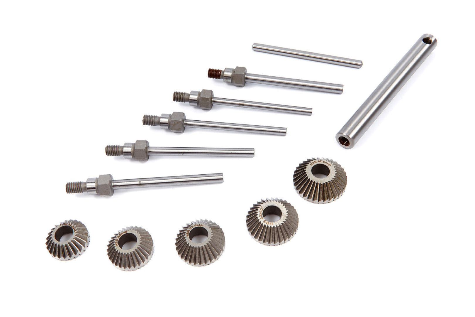 Serie di frese per valvole, 5 pz., taglierina per sedi valvole, strumenti per la riparazione auto
