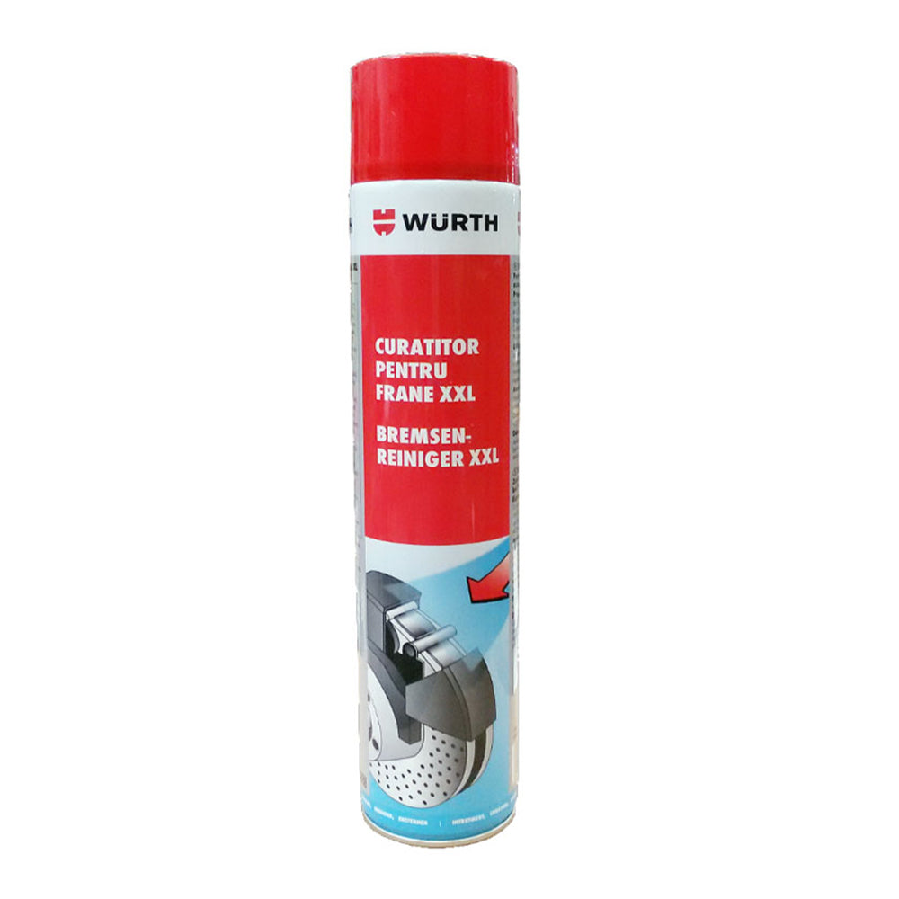 Pulitore freni spray professionale – sgrassante rapido per auto, moto e bici – rimuove grasso, olio senza residui, pulitore freni e frizioni, XXL 750 ml Würth