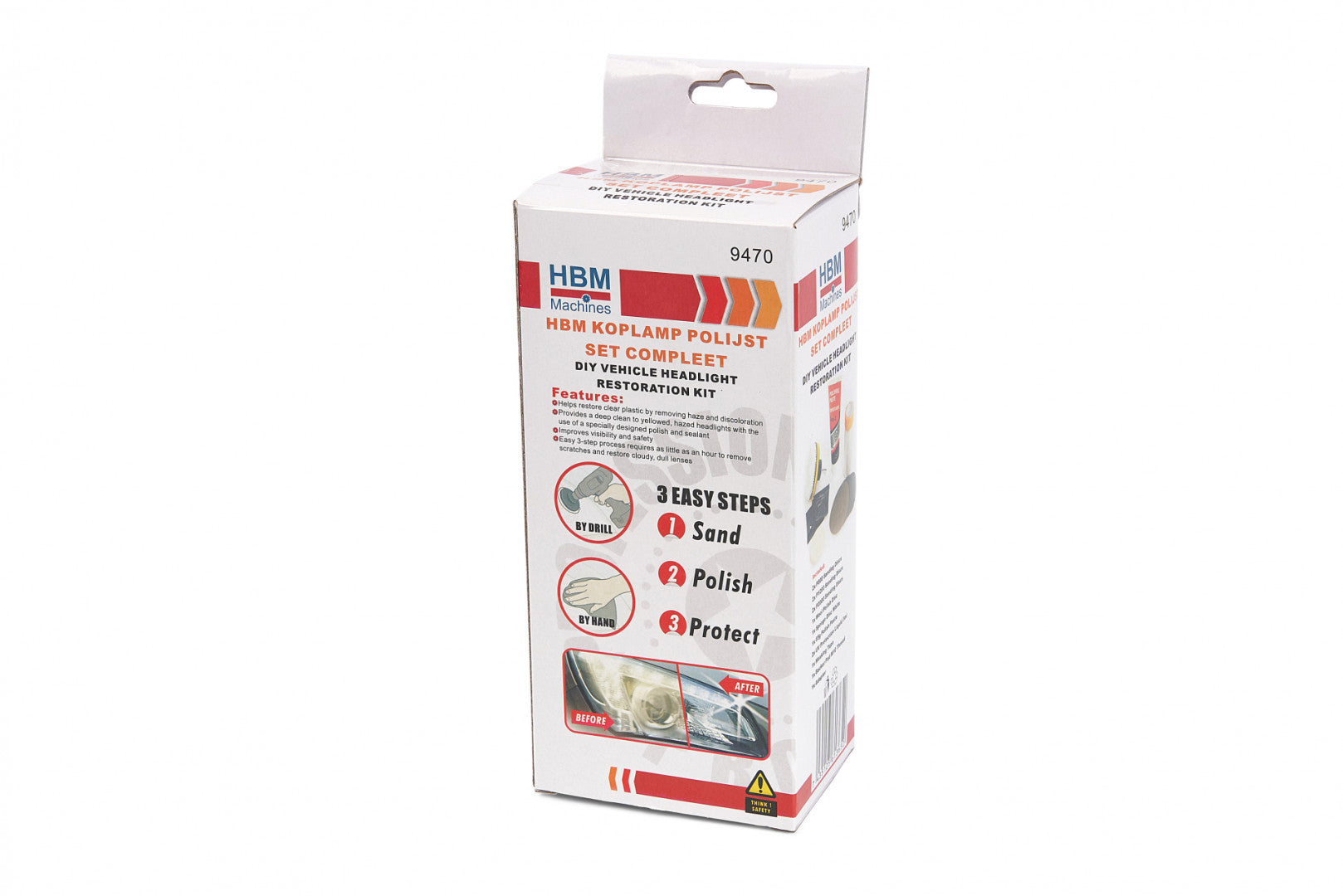 Rinnova fari auto, polimero fari kit, lucida fari auto, per riparazione ingiallimento/graffio/sfocatura/ossidazione, kit di riparazione per ottiche di fari