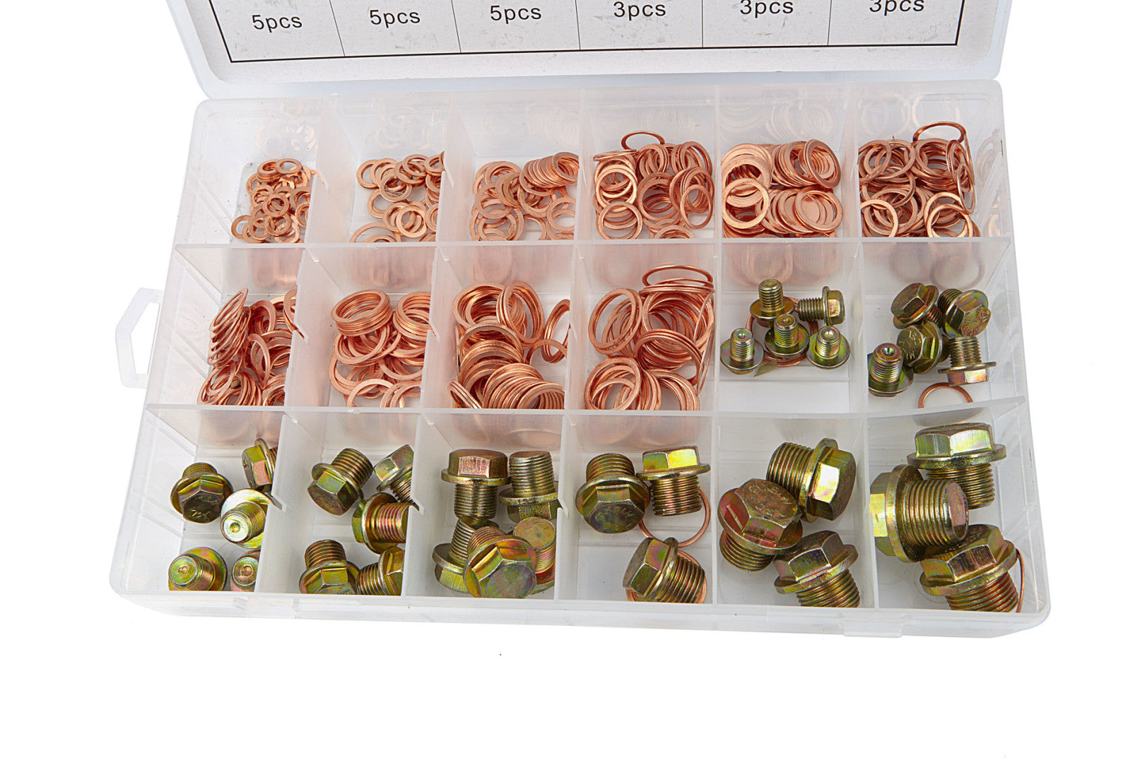 Kit riparazione rifilettatori vite tappo tappi coppa di scarico olio auto, set di riparazione filettatura tappo di scarico coppa olio, 534 pezzi