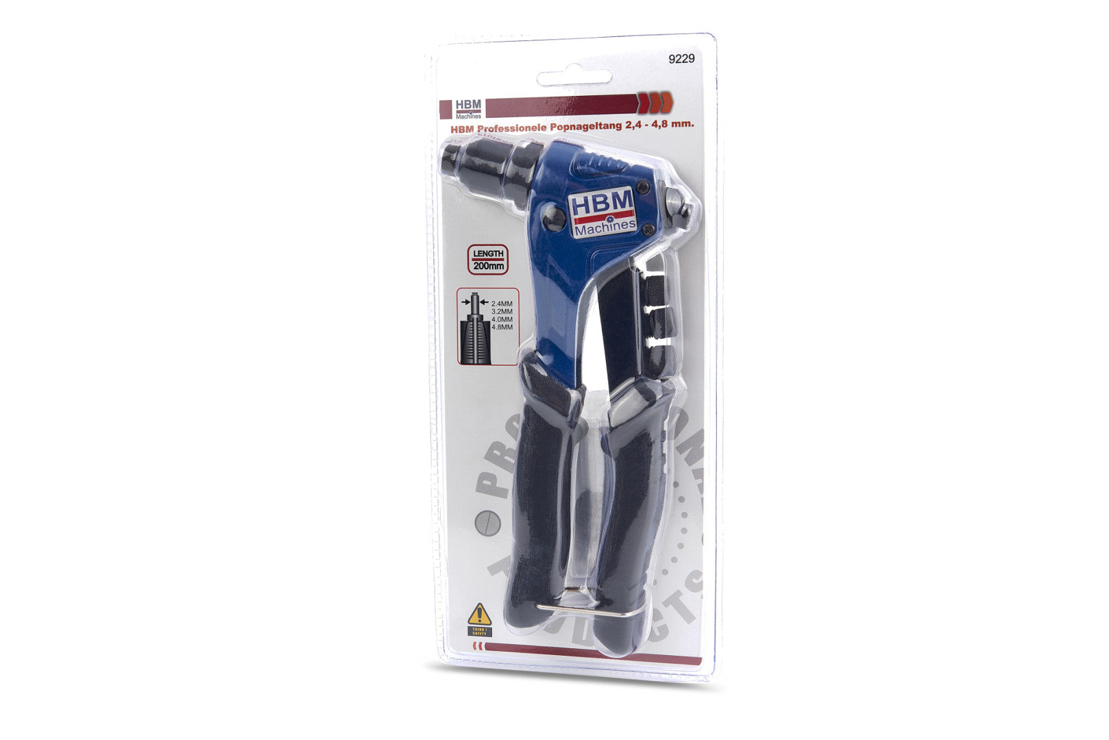 Pinza professionale per rivettatura 2,4–4,8 mm HBM