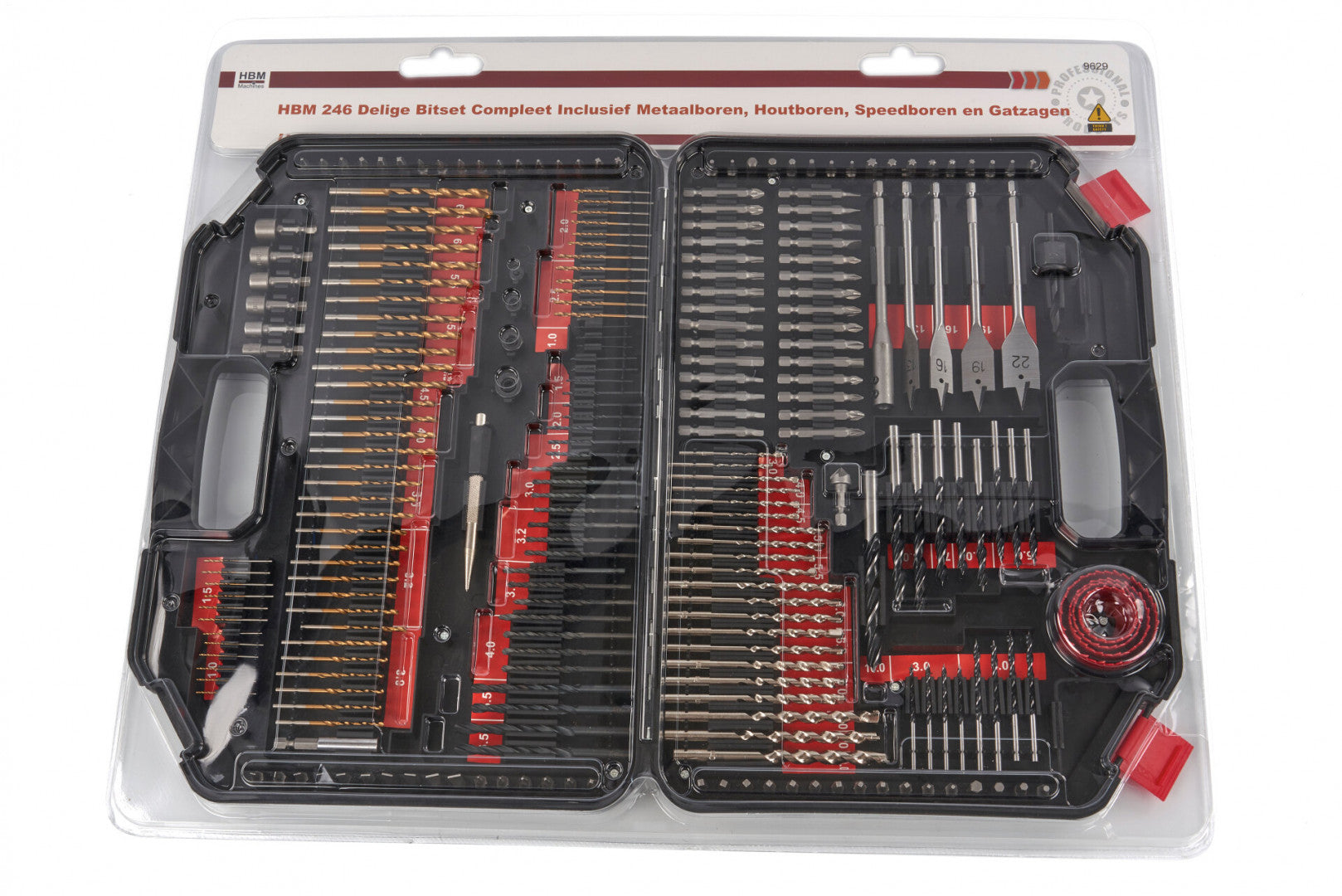 Set punte e bit per legno, pietra e metallo, accessori per utensili di foratura e avvitamento, 246 pezzi