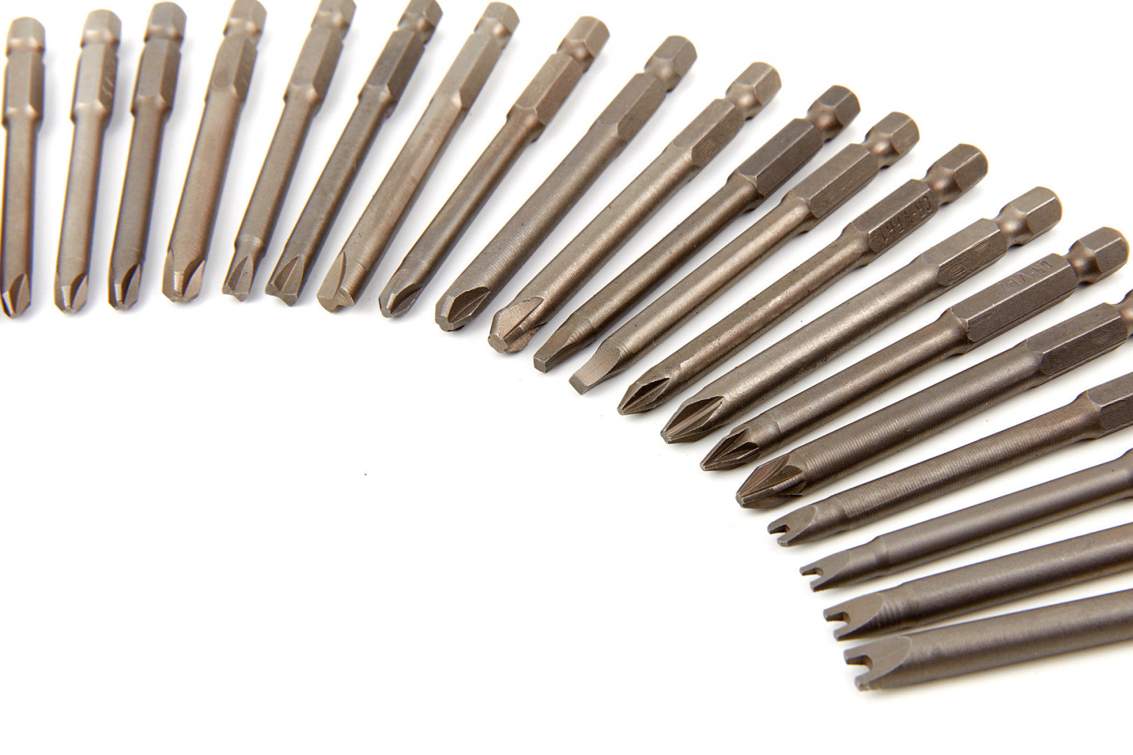Set da 50 pezzi con punte-inserti per avvitatore e trapano e bussole esagonali, in acciaio Cr-V, HBM Machines Olanda