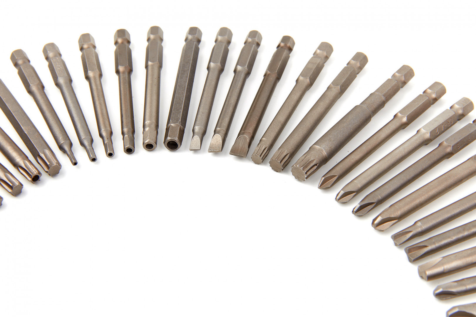 Set da 50 pezzi con punte-inserti per avvitatore e trapano e bussole esagonali, in acciaio Cr-V, HBM Machines Olanda