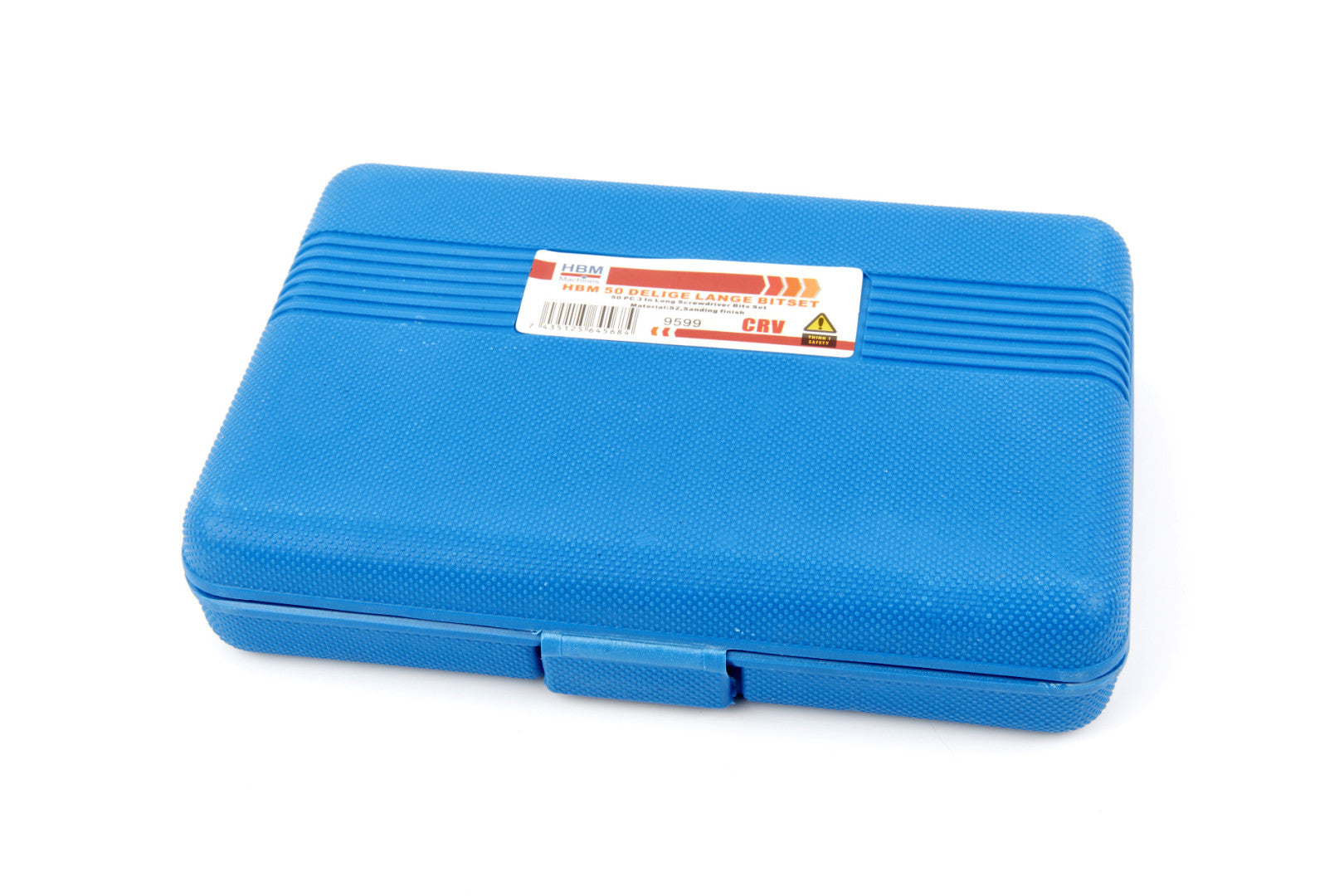Set da 50 pezzi con punte-inserti per avvitatore e trapano e bussole esagonali, in acciaio Cr-V, HBM Machines Olanda