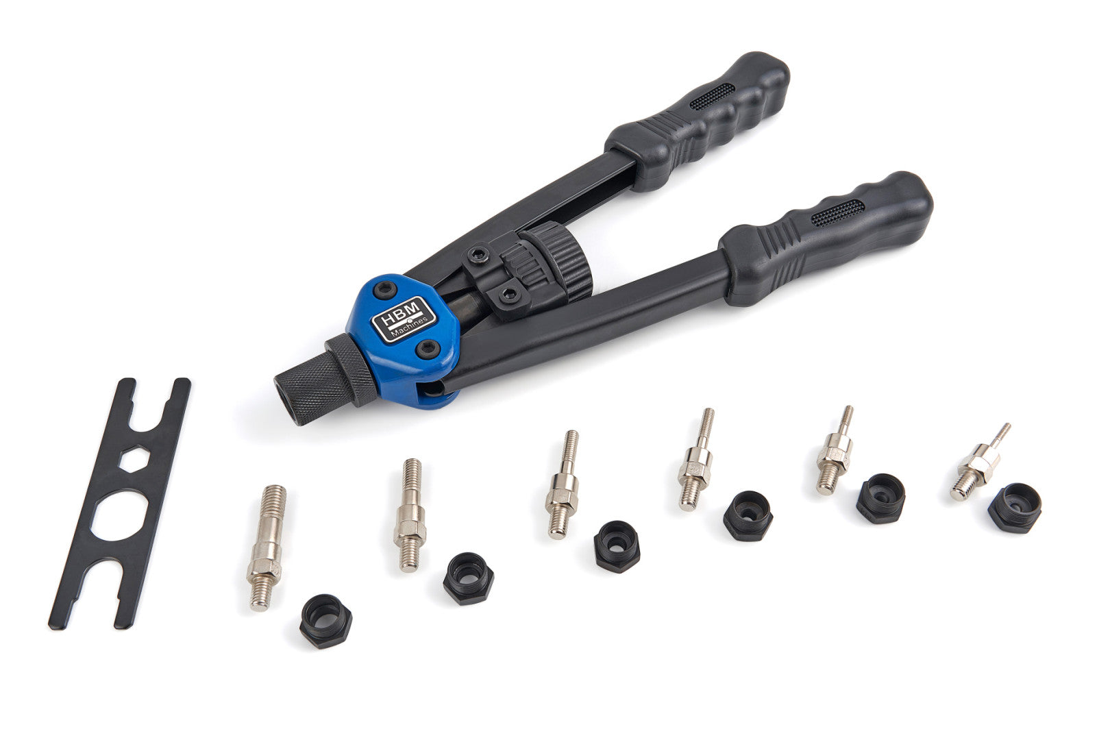 Pinza per rivettatura inserti filettati M3–M10