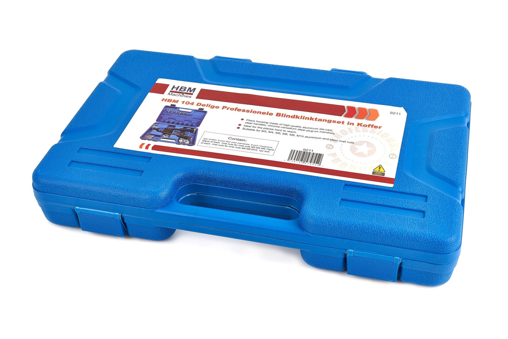 Pinza per rivettatura inserti filettati M3–M10