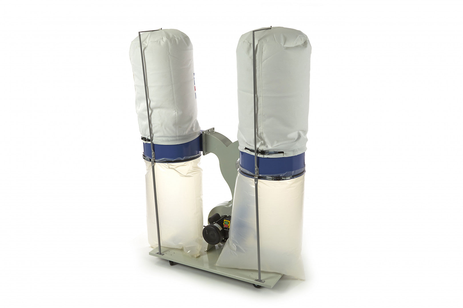 Impianto di aspirazione per officina con ventilatore di scarico 900 M3/H potenza 230 V HBM 2 sacchi tessuto e plastica per trattenimento e raccolta polvere
