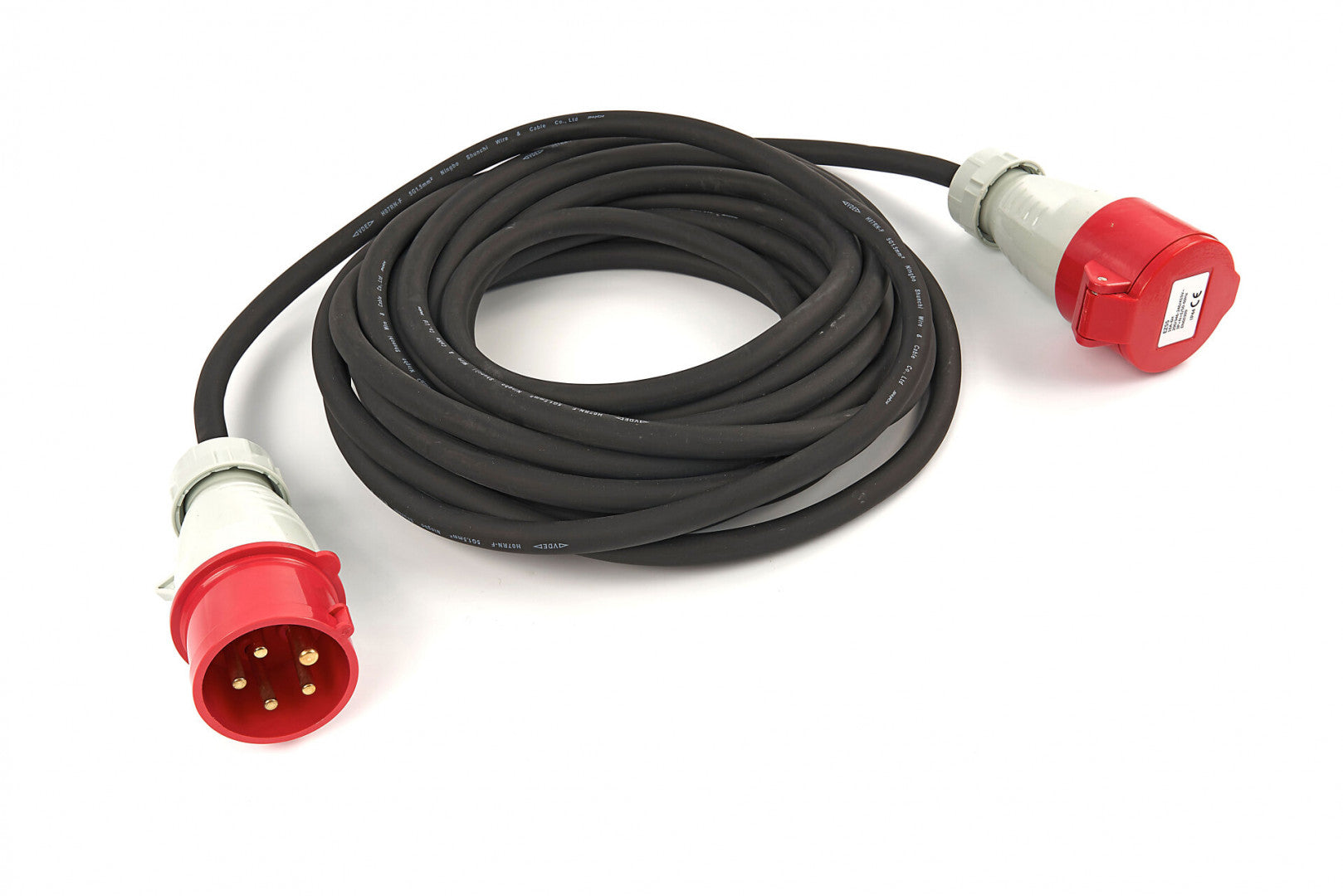 Cavo di prolunga 10 m - con presa 380 V, 16 a, cavo di prolunga elettrico trifase - ideale per cantiere / giardino - 5 poli, prolunga robusta per uso esterno