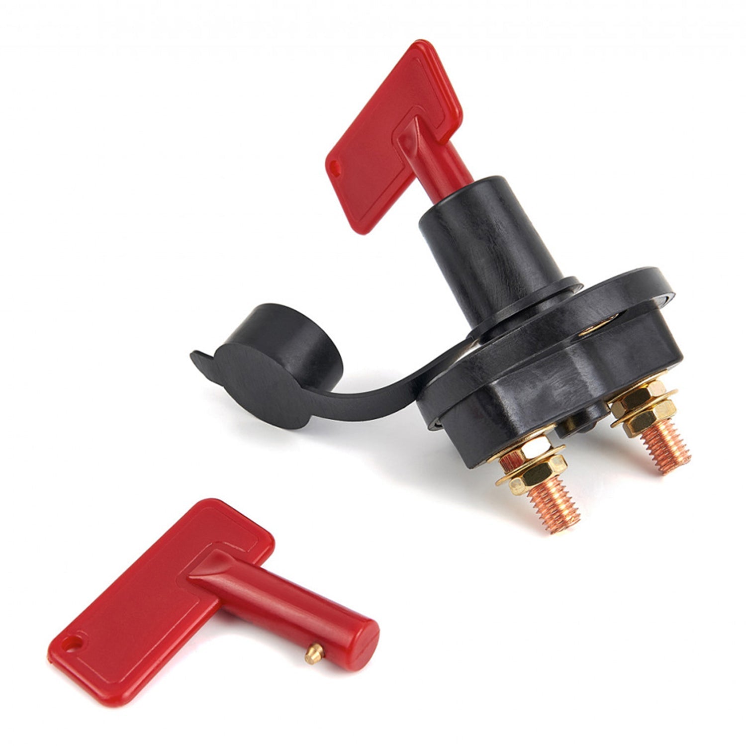 Interruttore staccabatteria corrente da 75A a 500A (in base alla tensione e al tempo di utilizzo) per auto, caravan e barca, interruttore stacca batteria con chiavi, interruttore batteria auto, interruttore di spegnimento batteria,isolatore motore caravan