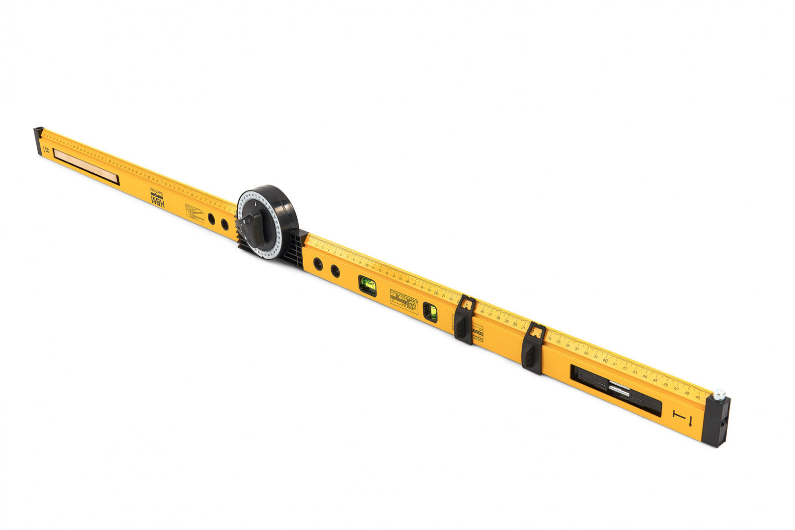Squadra combinata regolabile, righello per angolo, righello combinato con bolla, squadrette da carpentieri, strumento di misurazione multifunzionale, squadra regolabile multiuso combinata con livella a bolla, 2 x 500 mm Hbm