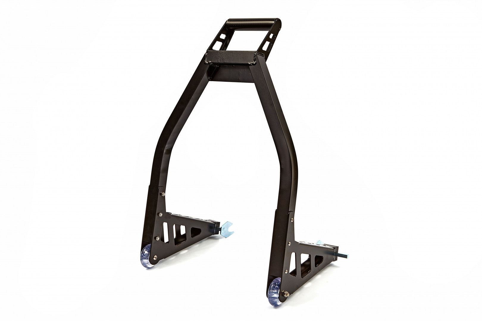 Cavalletto per ruote posteriori per il sollevamento della moto bici garage capacità carico max. 250kg, cavalletto supporto per moto bici da officina adatto testa della forcella a doppia u + l, HBM Machines Olanda premium