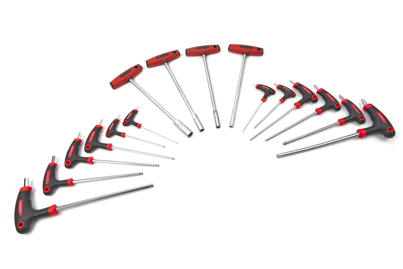 Modulo per carrelli portautensili, serie di cacciaviti con impugnatura scorrevole a T, set di 16 chiavi a T esagonali Torx, Hbm