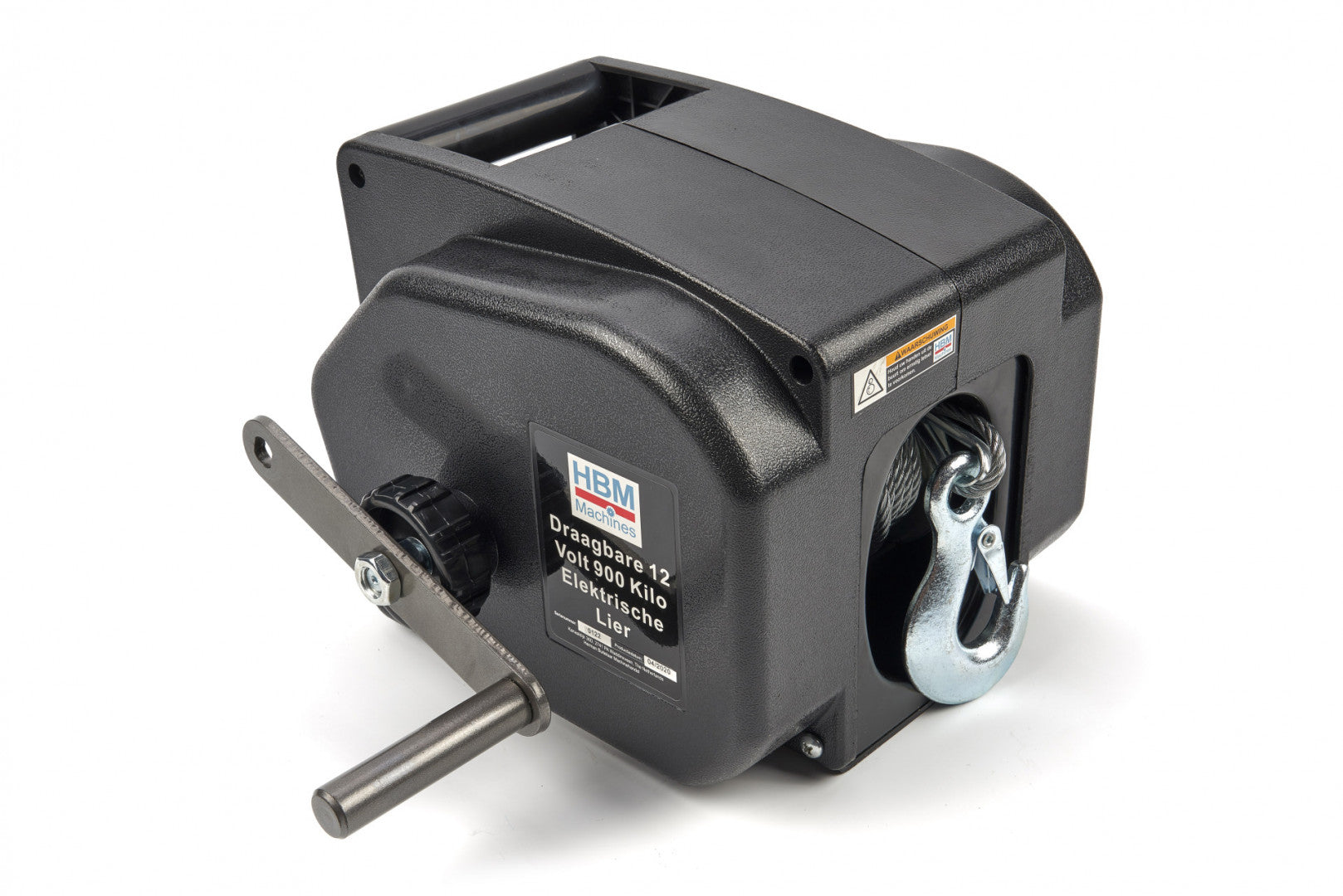 Verricello elettrico, portata massima 900 kg, ideale per traino di veicoli, barche e attrezzature, 12 V
