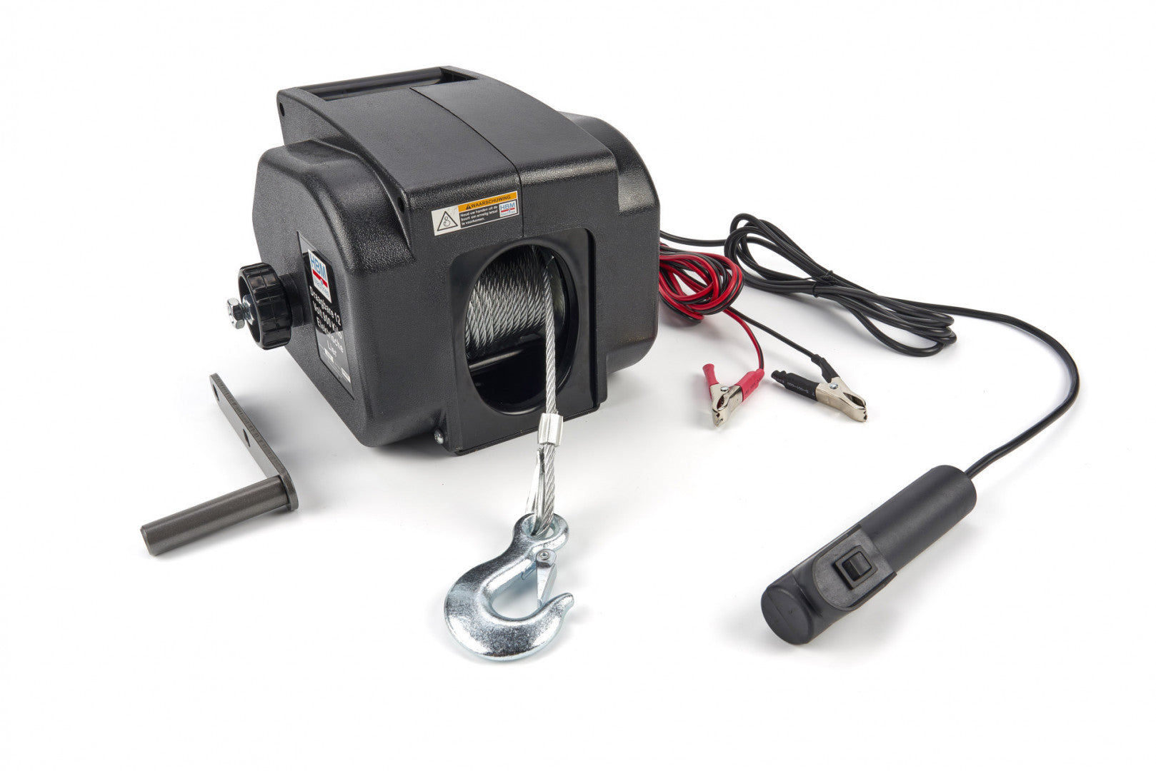 Verricello elettrico, portata massima 900 kg, ideale per traino di veicoli, barche e attrezzature, 12 V