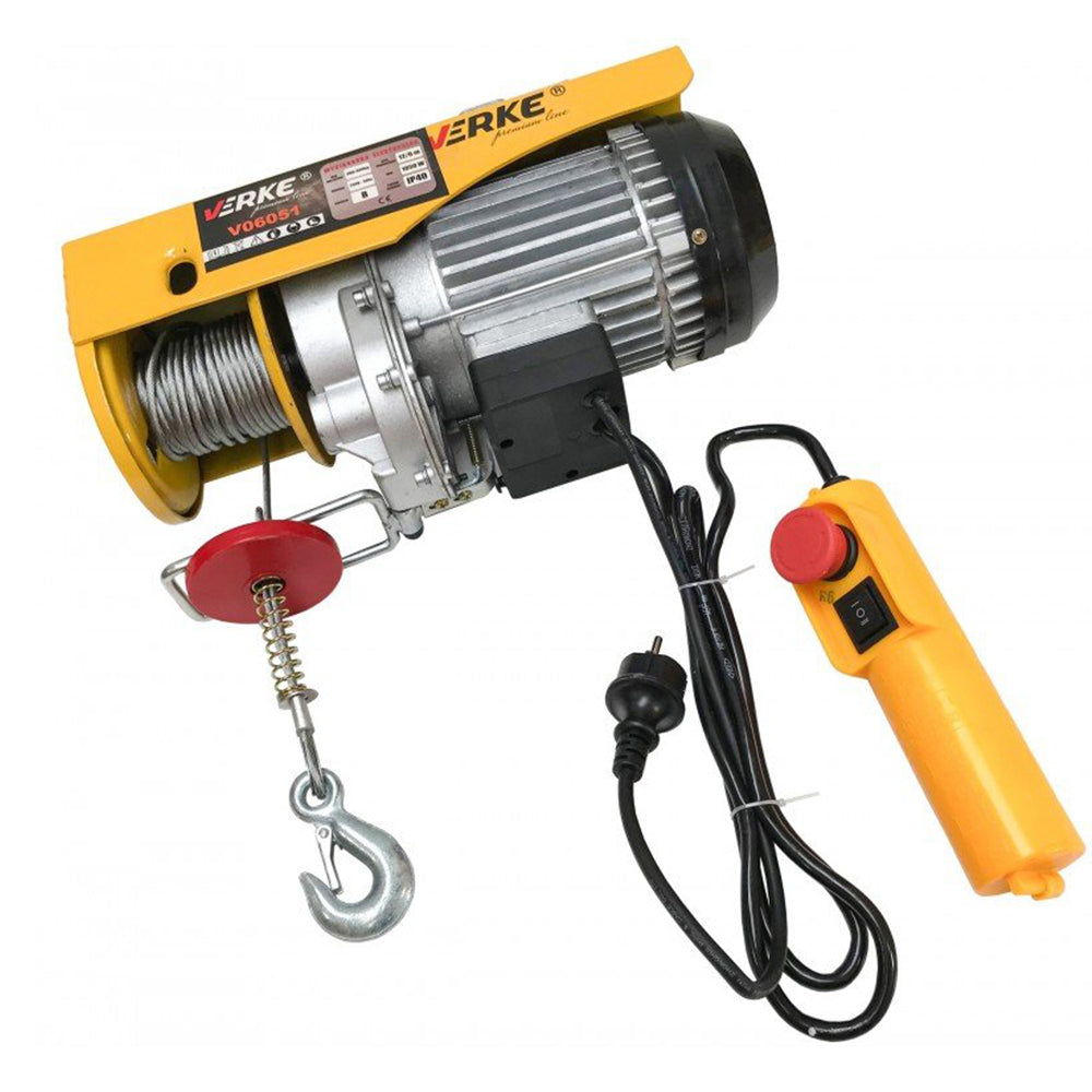 Paranco elettrico ,argano montacarico, verricello sollevatore 600/300 kg 540w 230v