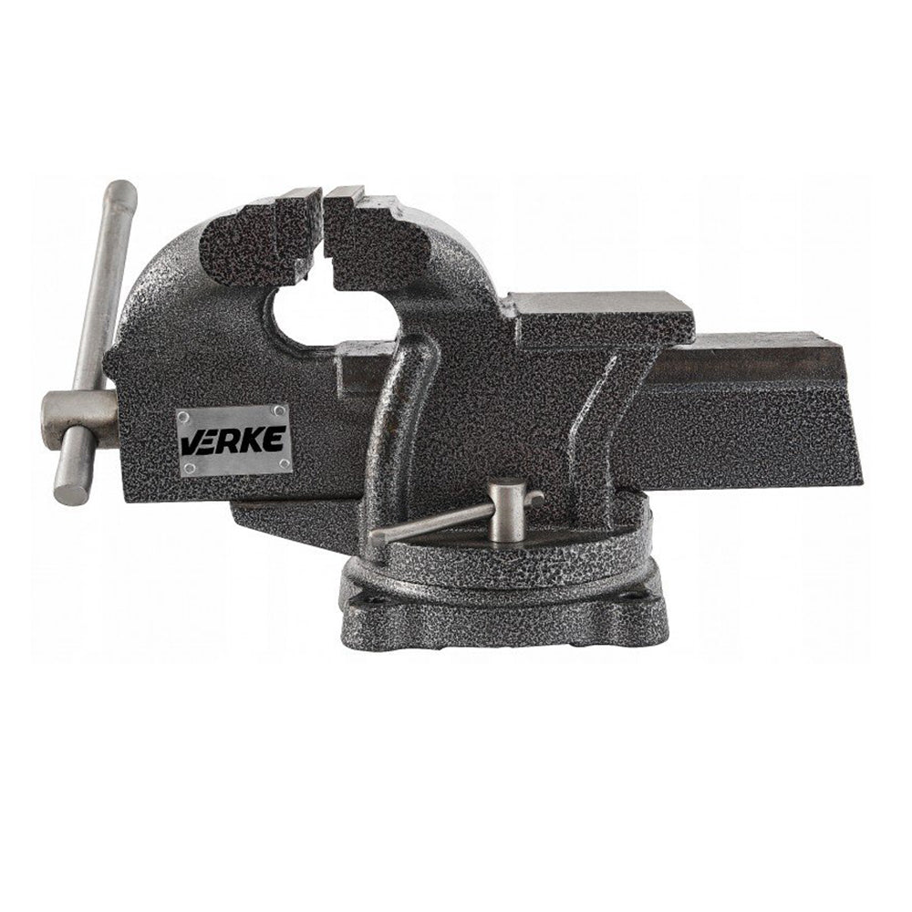 Morsa di precisione da banco con base girevole, morsa da banco rotante-girevole, per uso domestico commerciale da garage officina, morsa da banco apertura 10 cm 4"