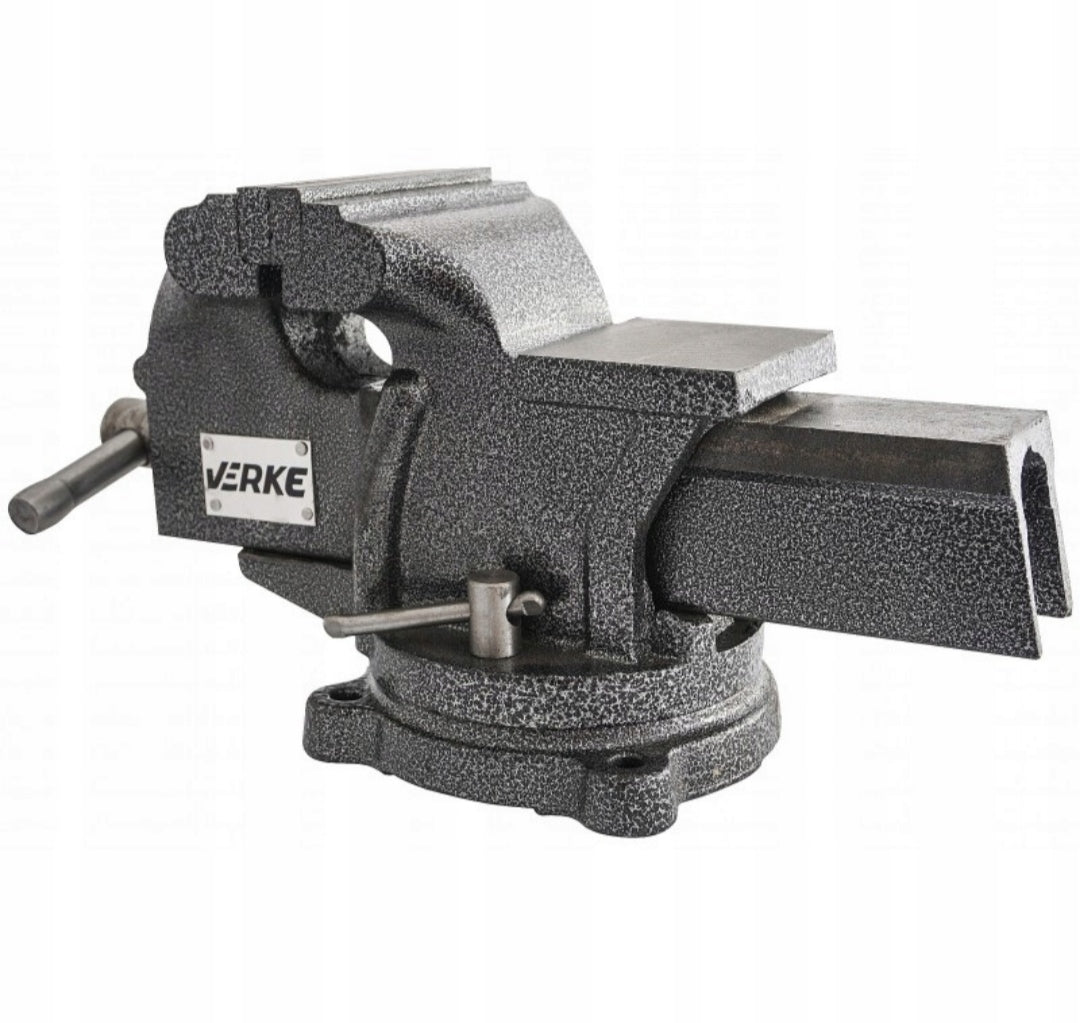 Morsa di precisione da banco con base girevole, morsa da banco rotante-girevole, per uso domestico commerciale da garage officina, morsa da banco apertura 125 mm 5"