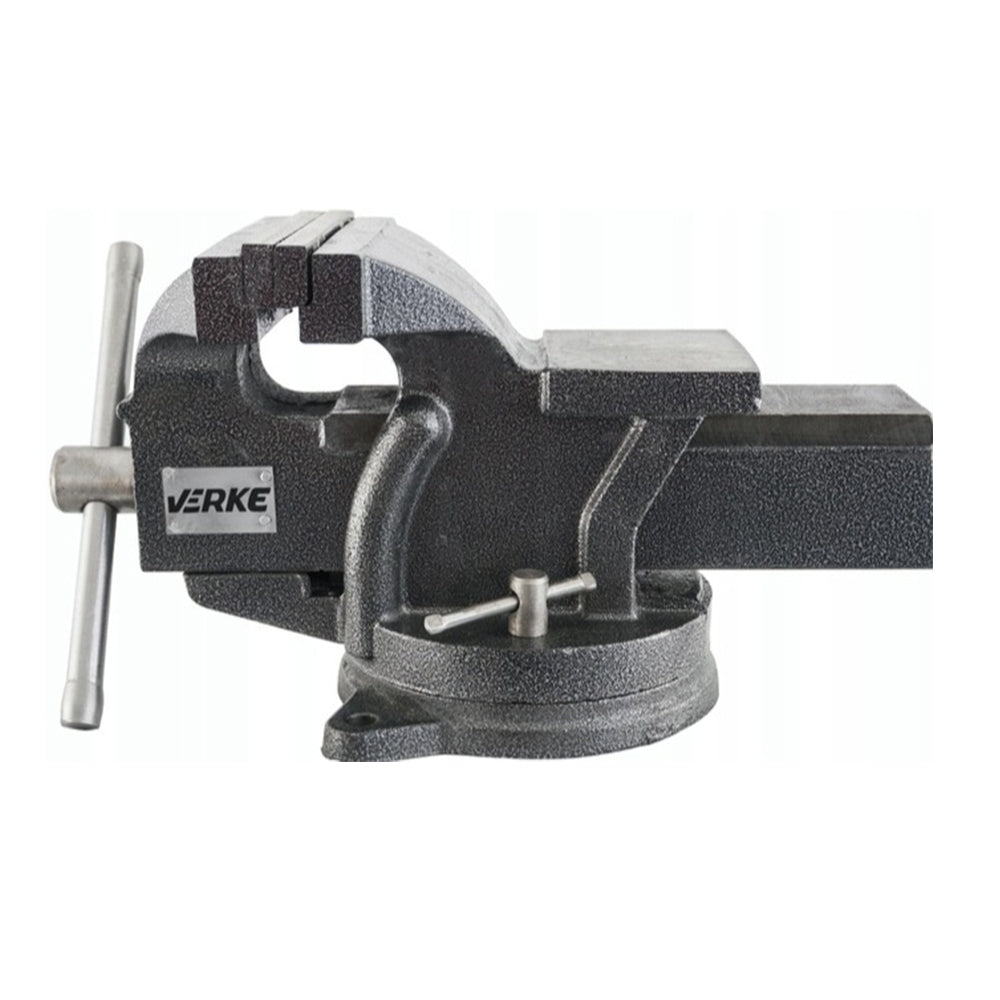 Morsa di precisione da banco con base girevole, morsa da banco rotante-girevole, per uso domestico commerciale da garage officina, morsa da banco apertura 20 cm 8"