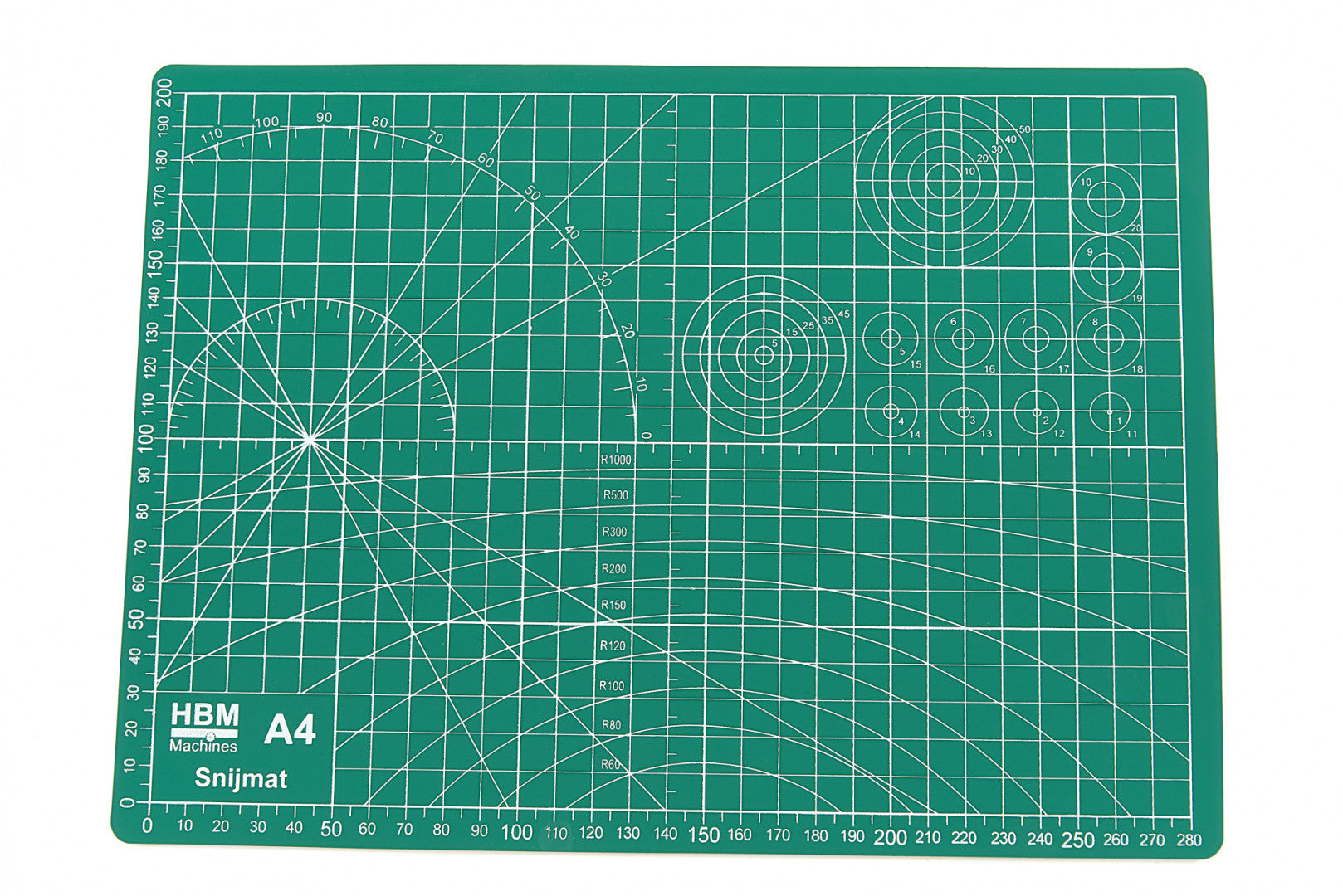 Tappetino da taglio A4 verde, piano da taglio, tappetino autorigenerante a 3 strati, tappeto antitaglio, cutting mat A4, tappetino da taglio