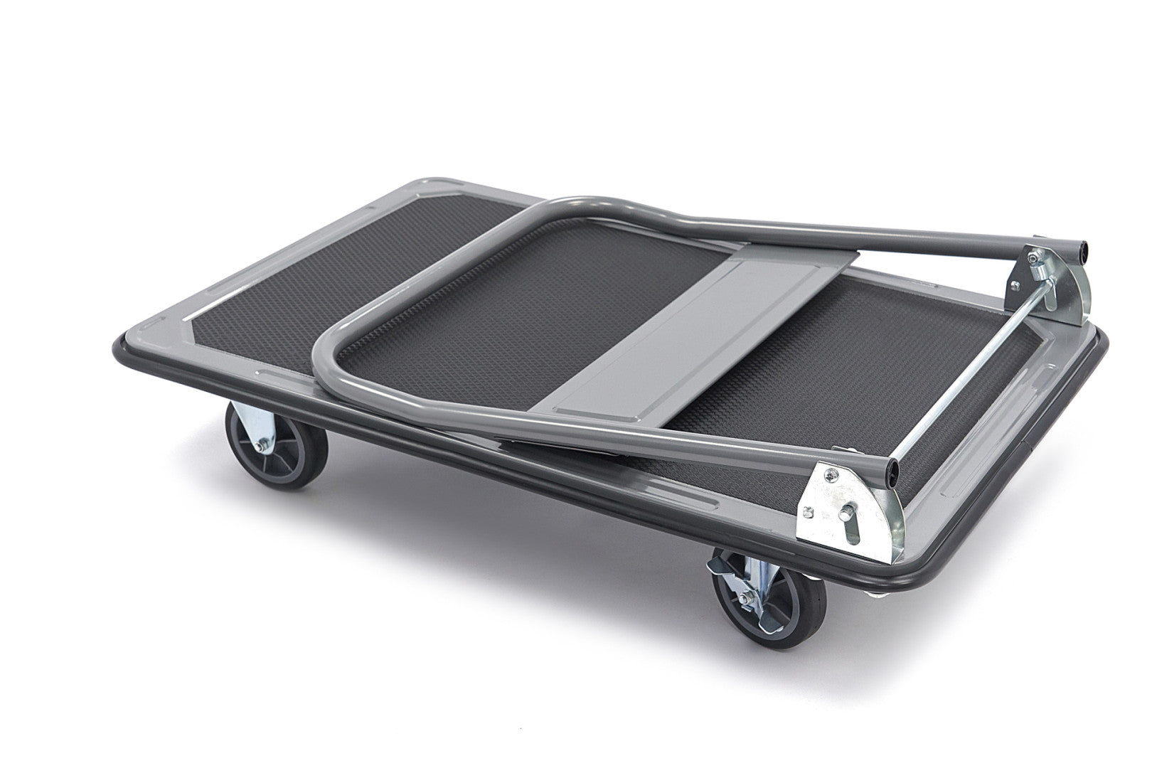 Piattaforma carrello pieghevole per carichi pesanti 350 kg a una mano, carrello con ruote freno