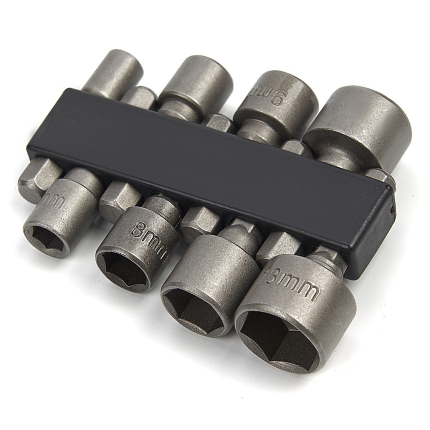 Set di chiavi a bussola, 5-13 mm, adattatore per dadi, set di adattatori esagonali, trapani, dadi, adattatore bit, slot per trapano o avvitatore senza fili, Hbm