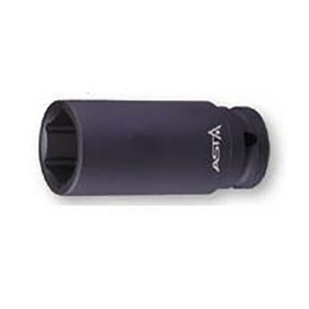 Chiave a bussola lunga ad impatto-a percussione 18 mm con attacco da 1/2" pollici, Cr-mo, lunghezza 78 mm, Asta