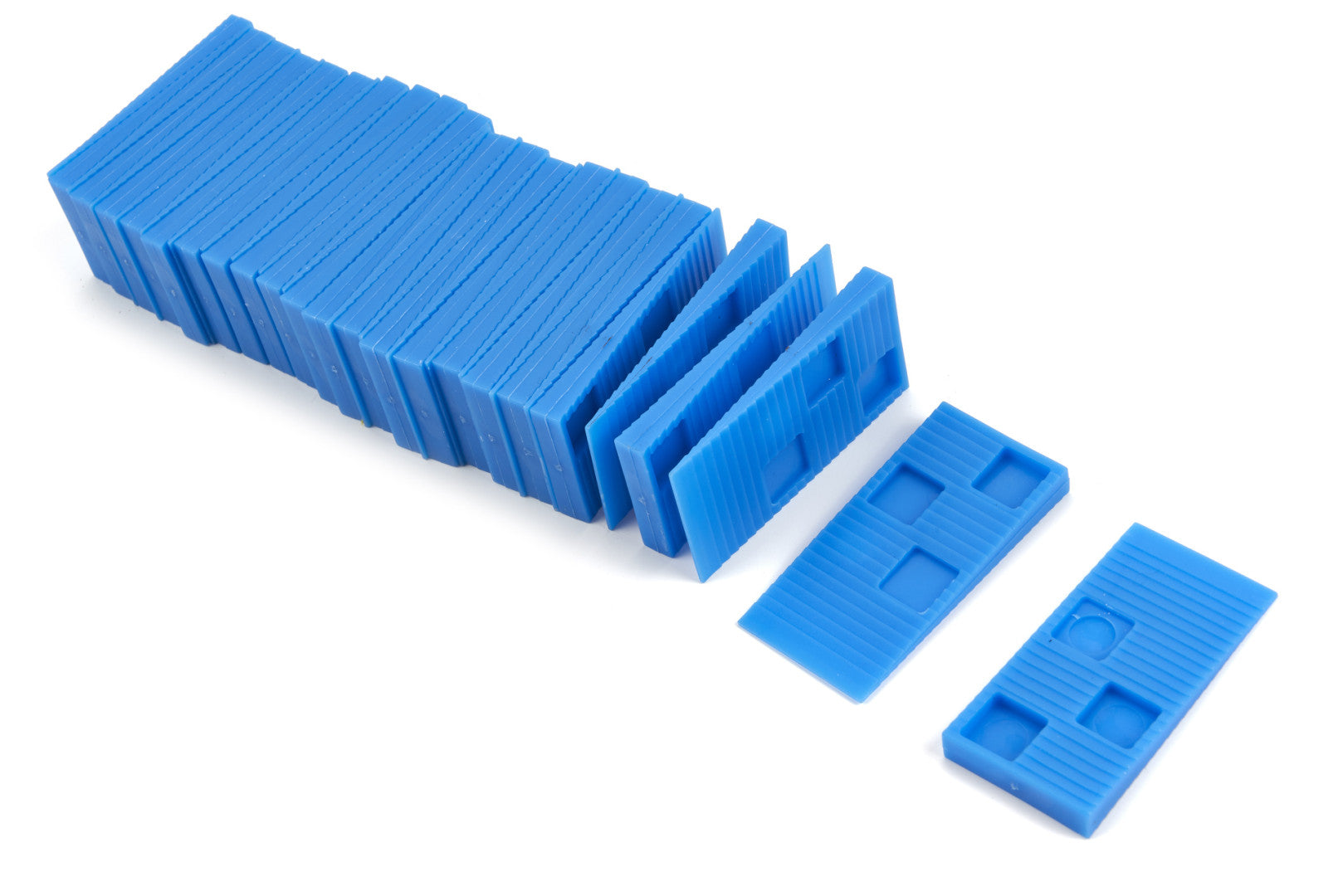 Kit montaggio laminato - 40 distanziatori pavimento, martello di gomma a doppia faccia, robusto blocco per maschiare, barra di trazione incastro, Hbm