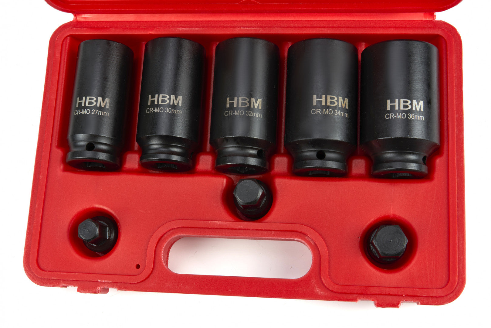 Set bussole a impatto, bussole a impulsi profondo, prese metriche esagonale, riparazione auto,marcatura chiara 8 pezzi Hbm
