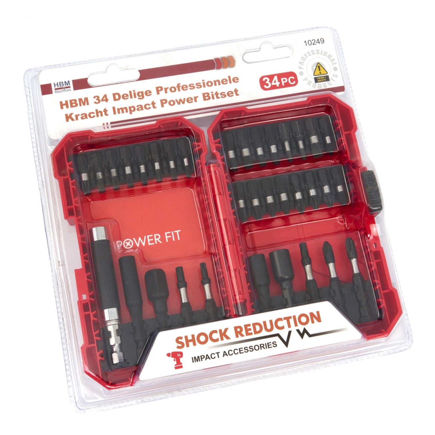 Set di inserti, set di portainserti e inserti, 34 pezzi Hbm