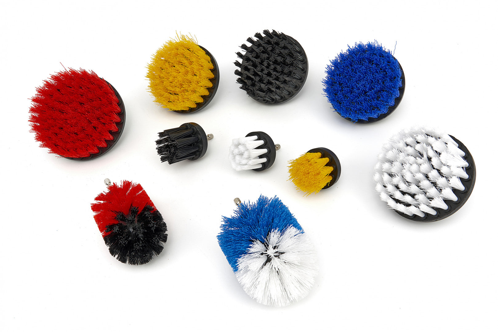Set di spazzole per trapano, kit di pulizia per scrubber elettrico, strumenti di pulizia per lucidatura forniture per il bagno dell'auto, spazzola a disco, per rimozione ruggine, vernice, pulizia metallo e legno