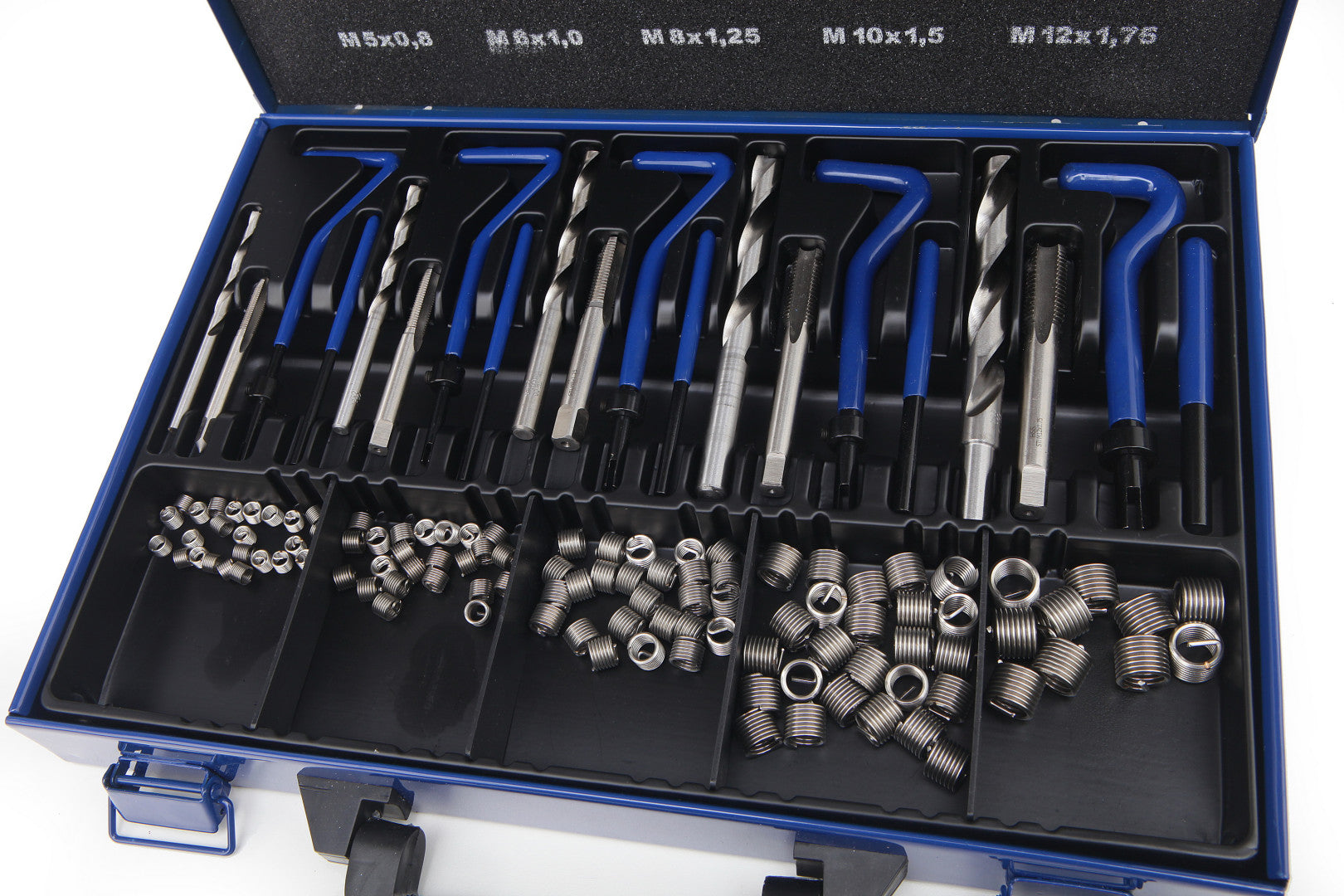 Set di elicoidi da M5-M12 per riparazione dei filetti, kit riparazione per filettature, kit di riparazione per filetti, Hbm