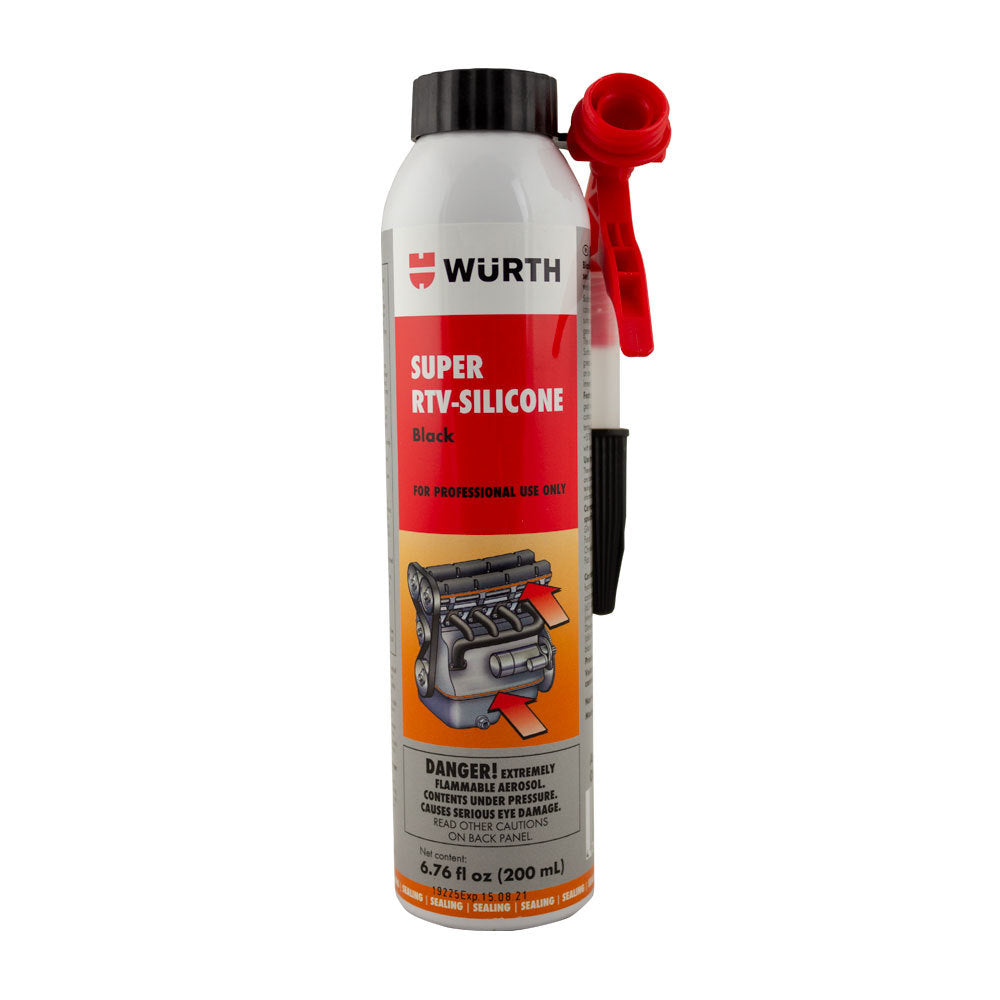 Sigillante a base di silicone silicone super RTV, pasta nera sigillante silicone nero alta temperatura RTV auto guarnizioni moto, 200 ml Würth