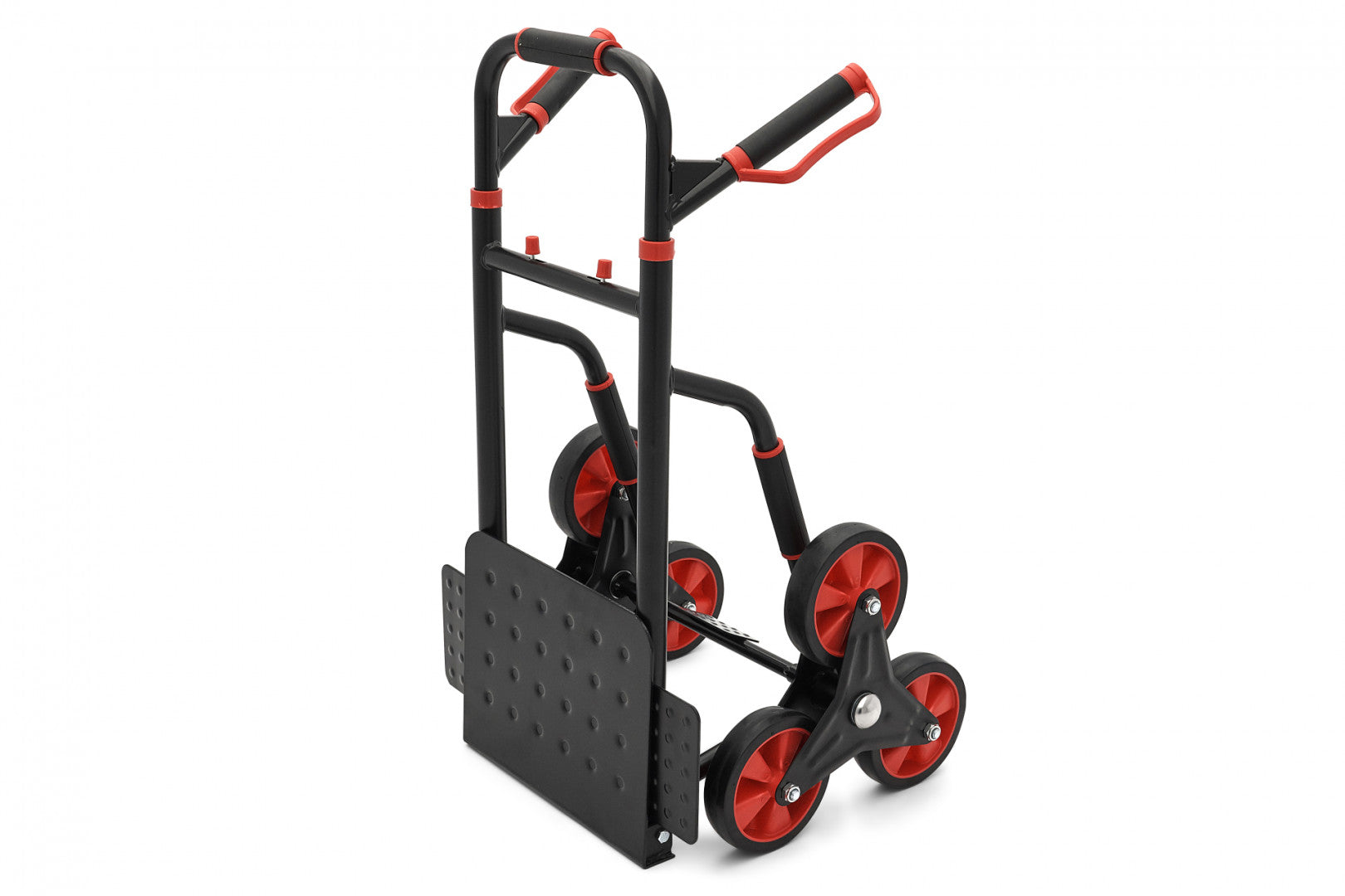 Carrello portapacchi pieghevole 300kg pneumatici maniglie ergonomiche carrellino con ruote portatutto carrelli a mano saliscale in acciaio trasloco porta sacchi trasporto carichi pesanti, modello 2 Hbm