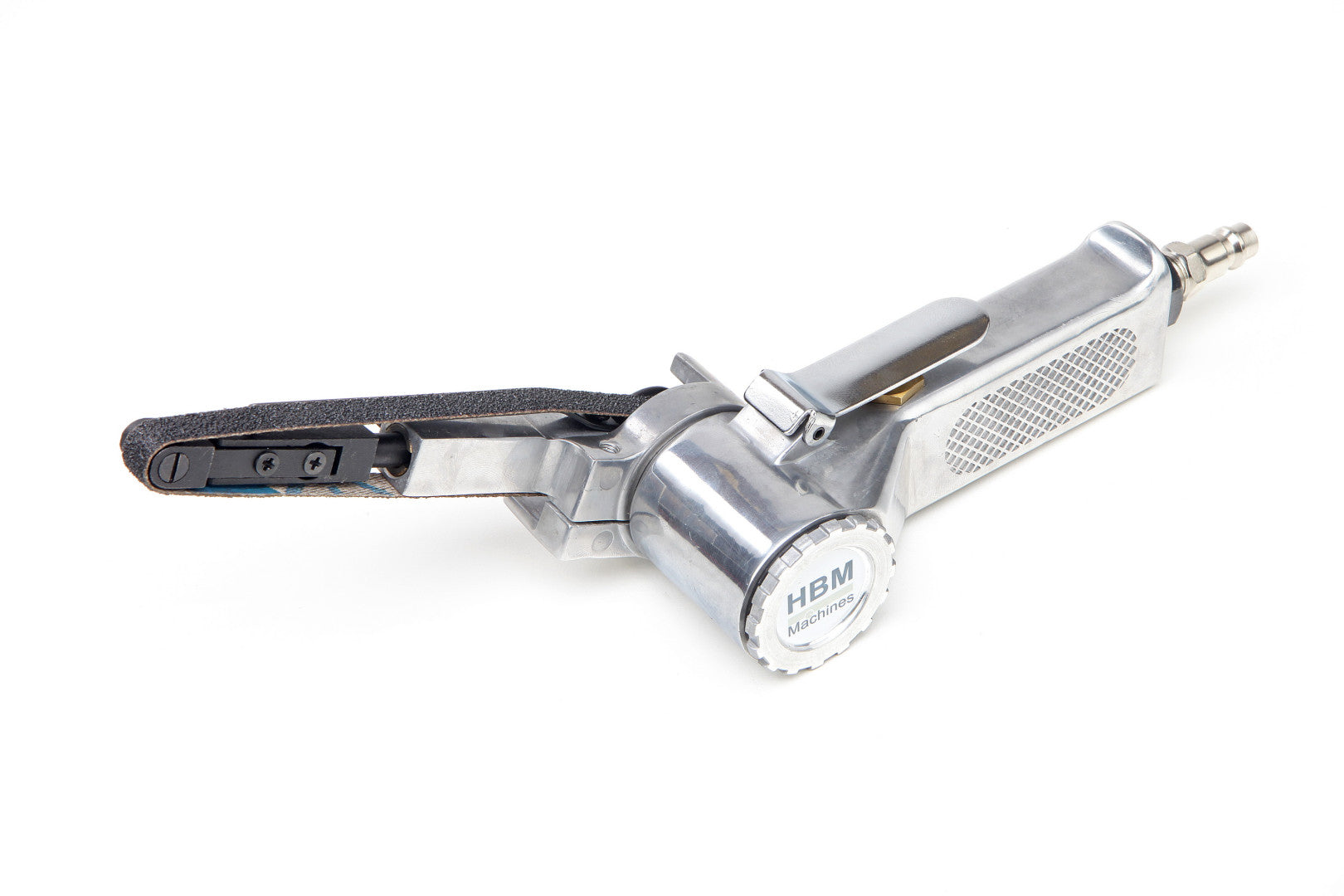 Levigatrice a nastro pneumatica per nastri abrasivi da 330 mm, a 3 nastri, Hbm