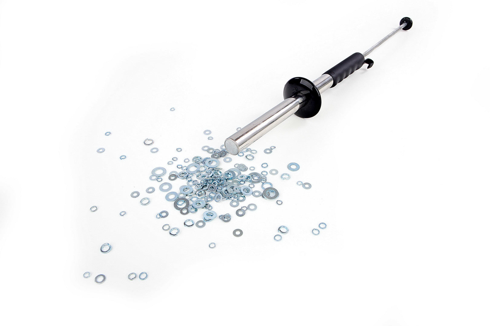 Barra magnetica NTG per trucioli, lunghezza 375 mm, raccoglitore magnetico per trucioli, utensile di raccolta per trucioli metallici