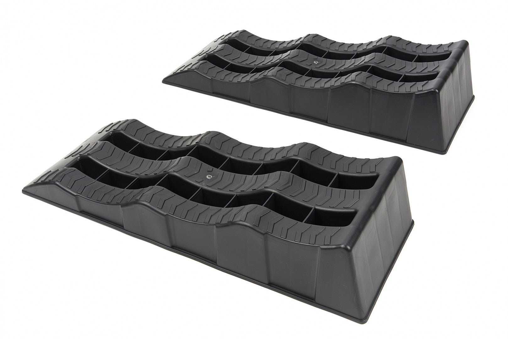 Set 2 rampe di sollevamento divisibili max 3 t per veicoli carichi pesanti, 610 x 210 x 120 mm 3 t Hbm